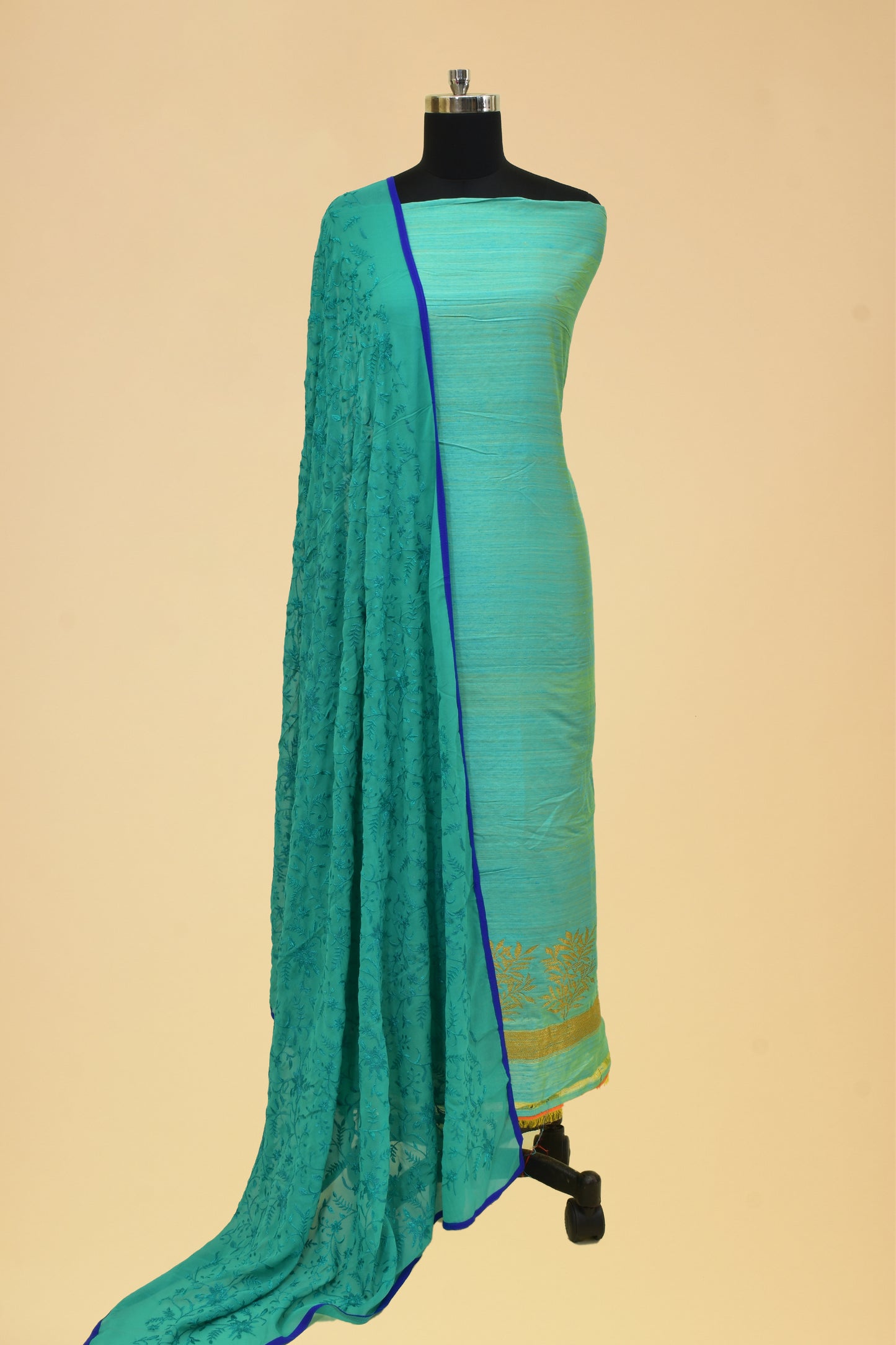Dupion Embroidery Suit