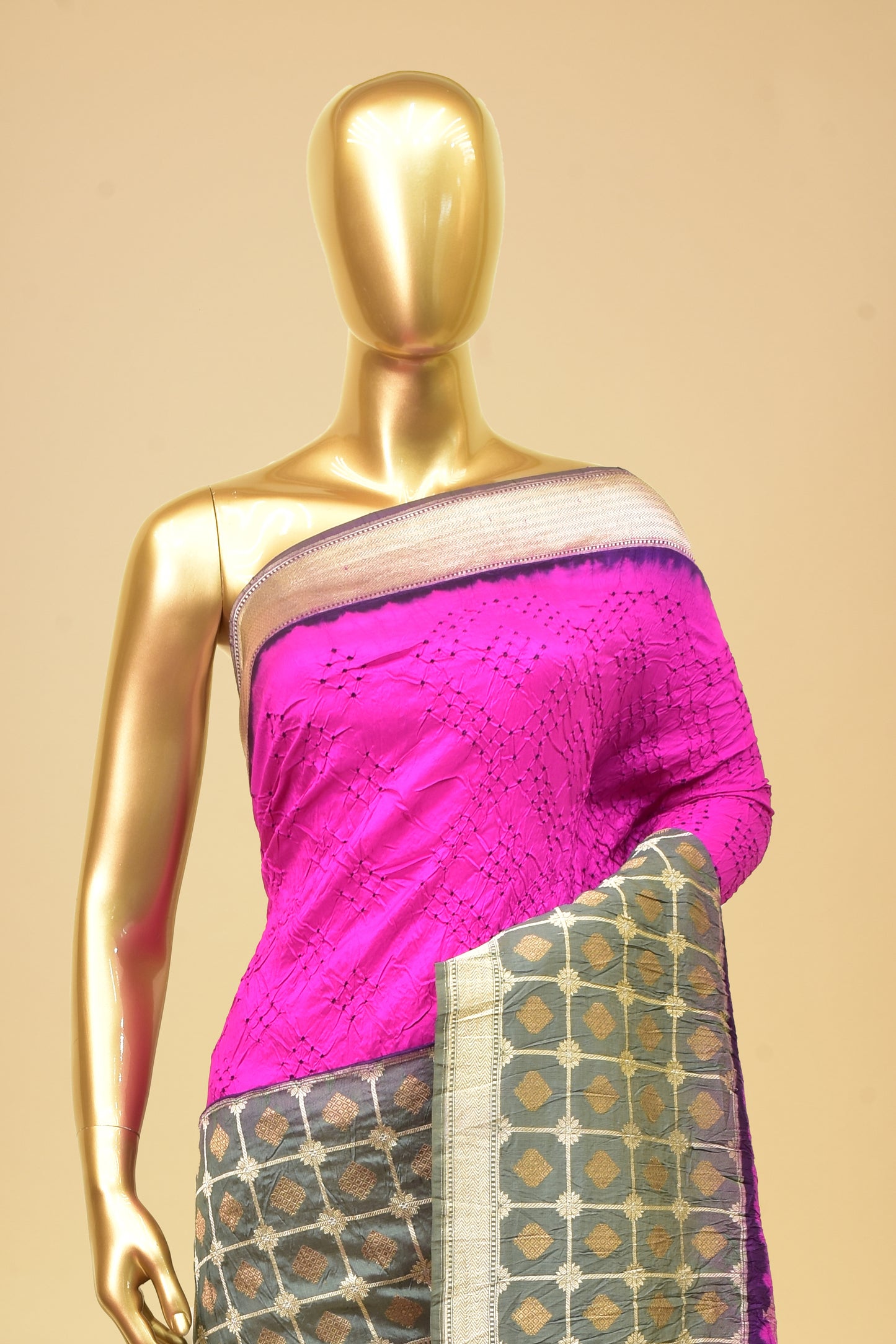 Banarasi Silk Bhandej Saree