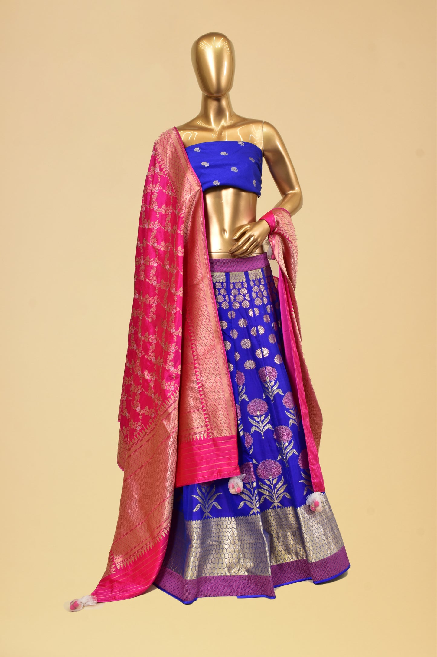 Banarasi Silk Kadwa Lehenga