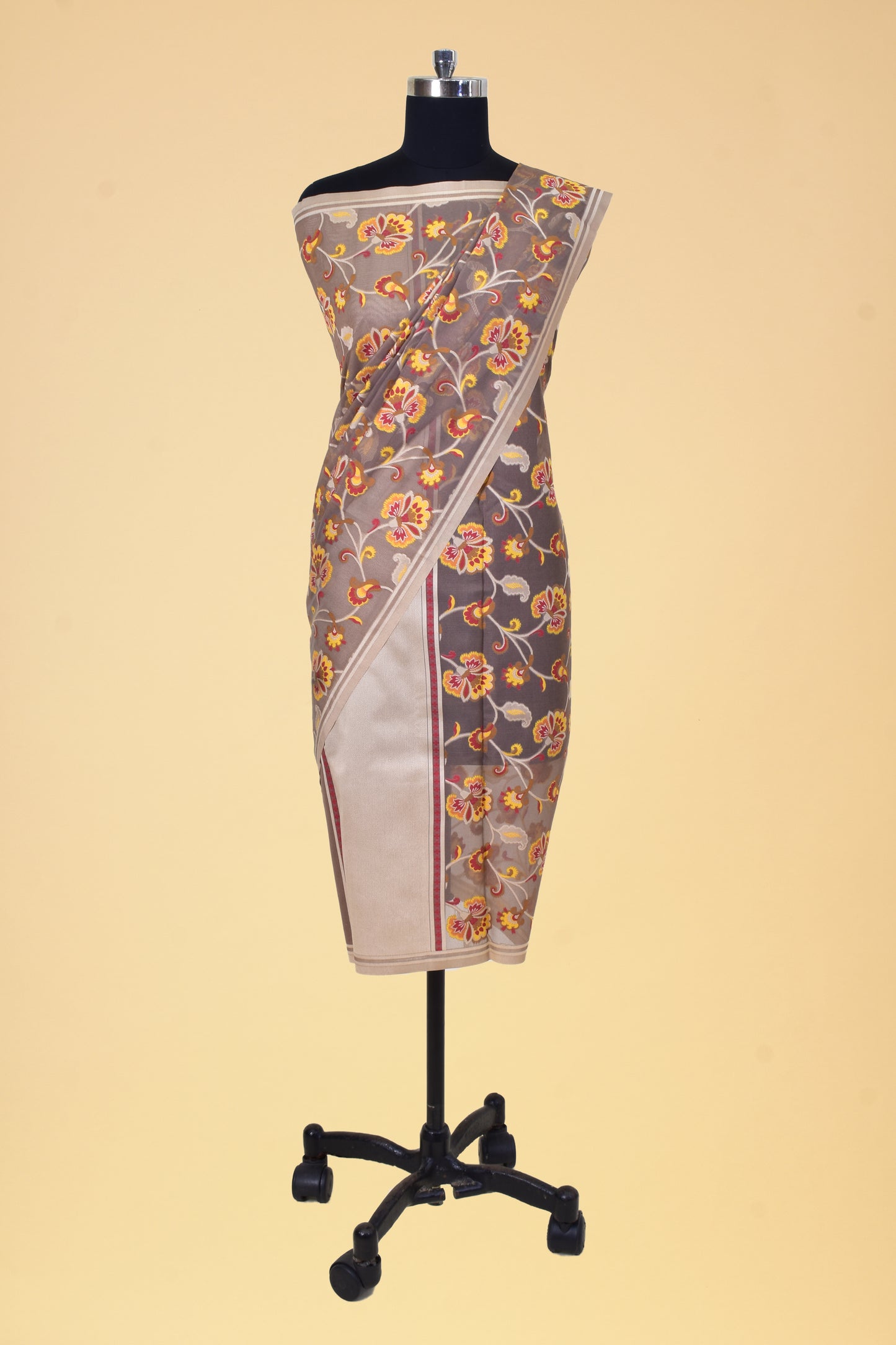 Art Cotton Banarasi Handloom Cutwork Dupatta