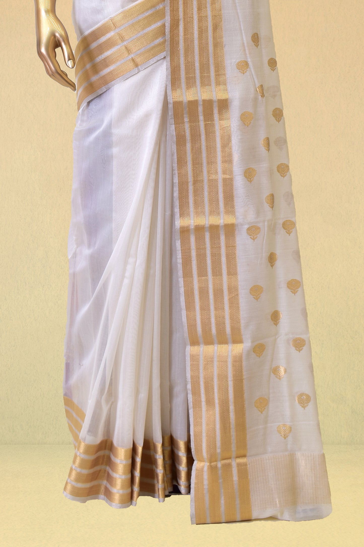 Cotton Cutwork Saree