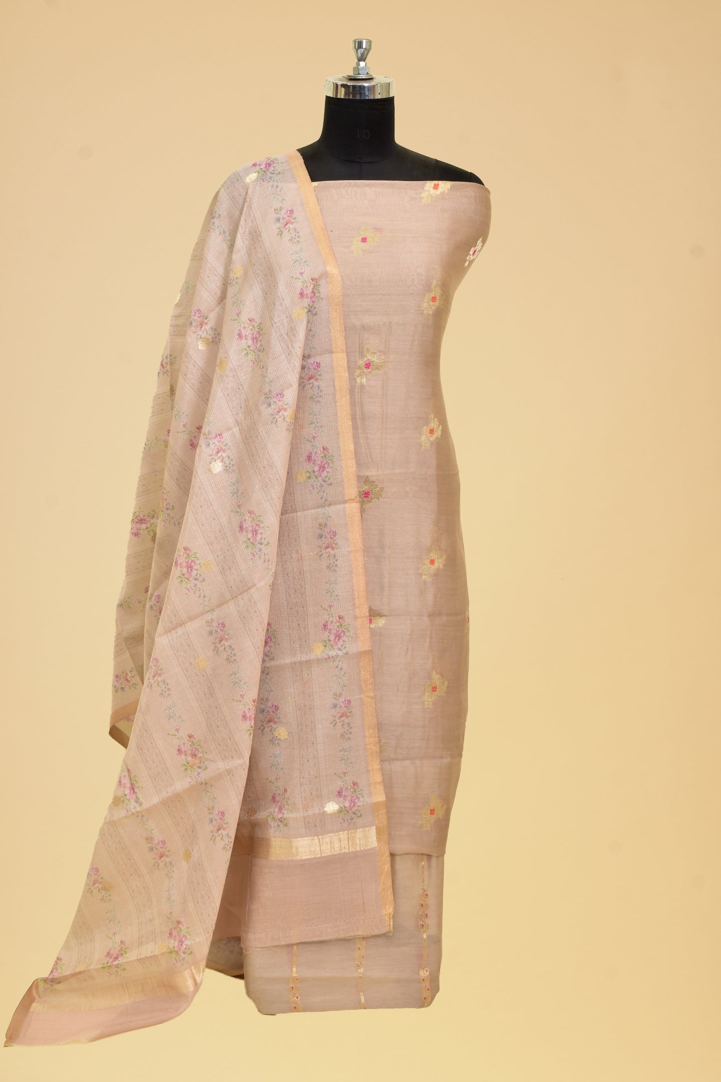 Cotton Cutwork Suit