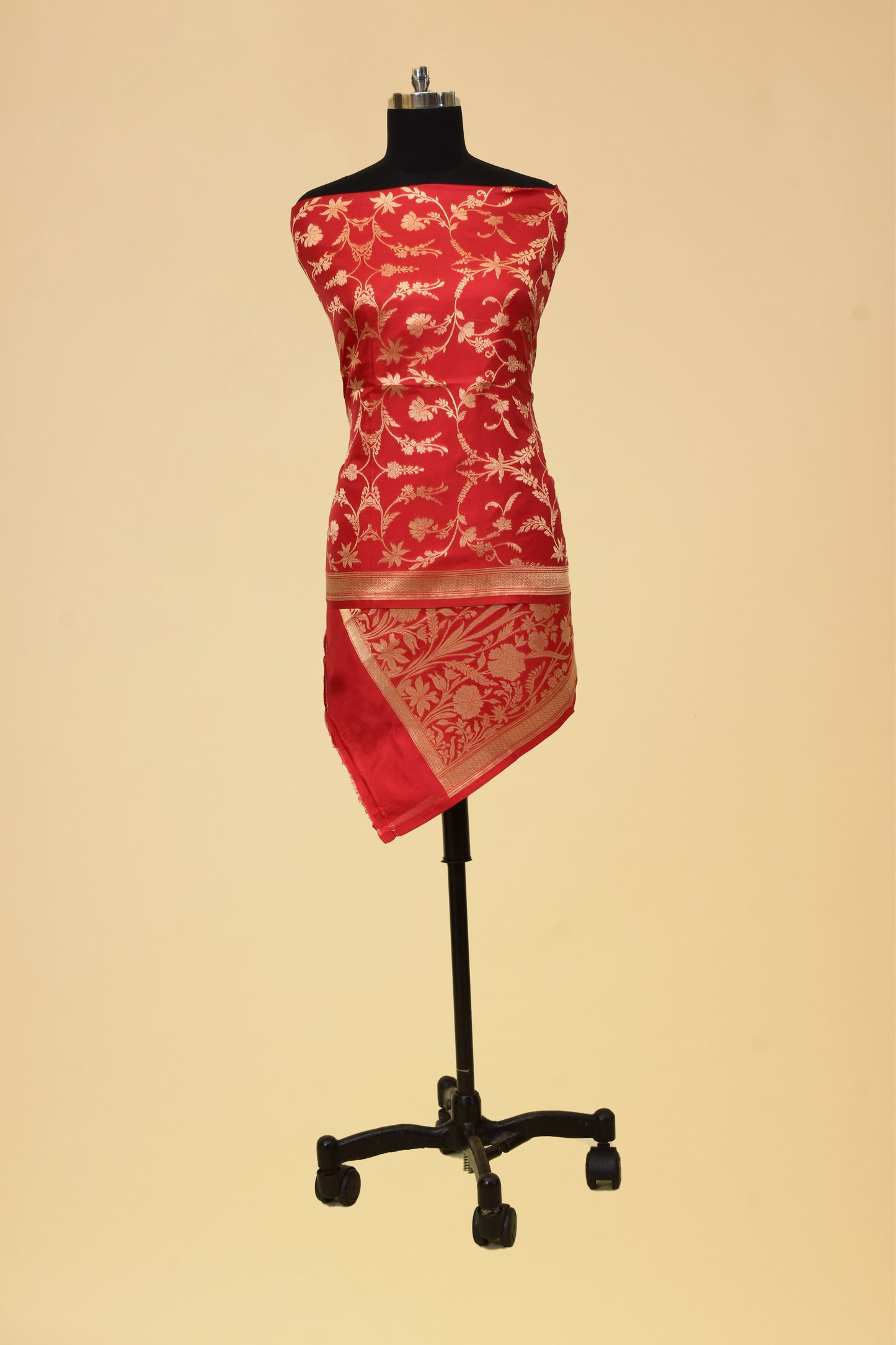 Pure Katan Silk Banarasi Handloom Cutwork Dupatta