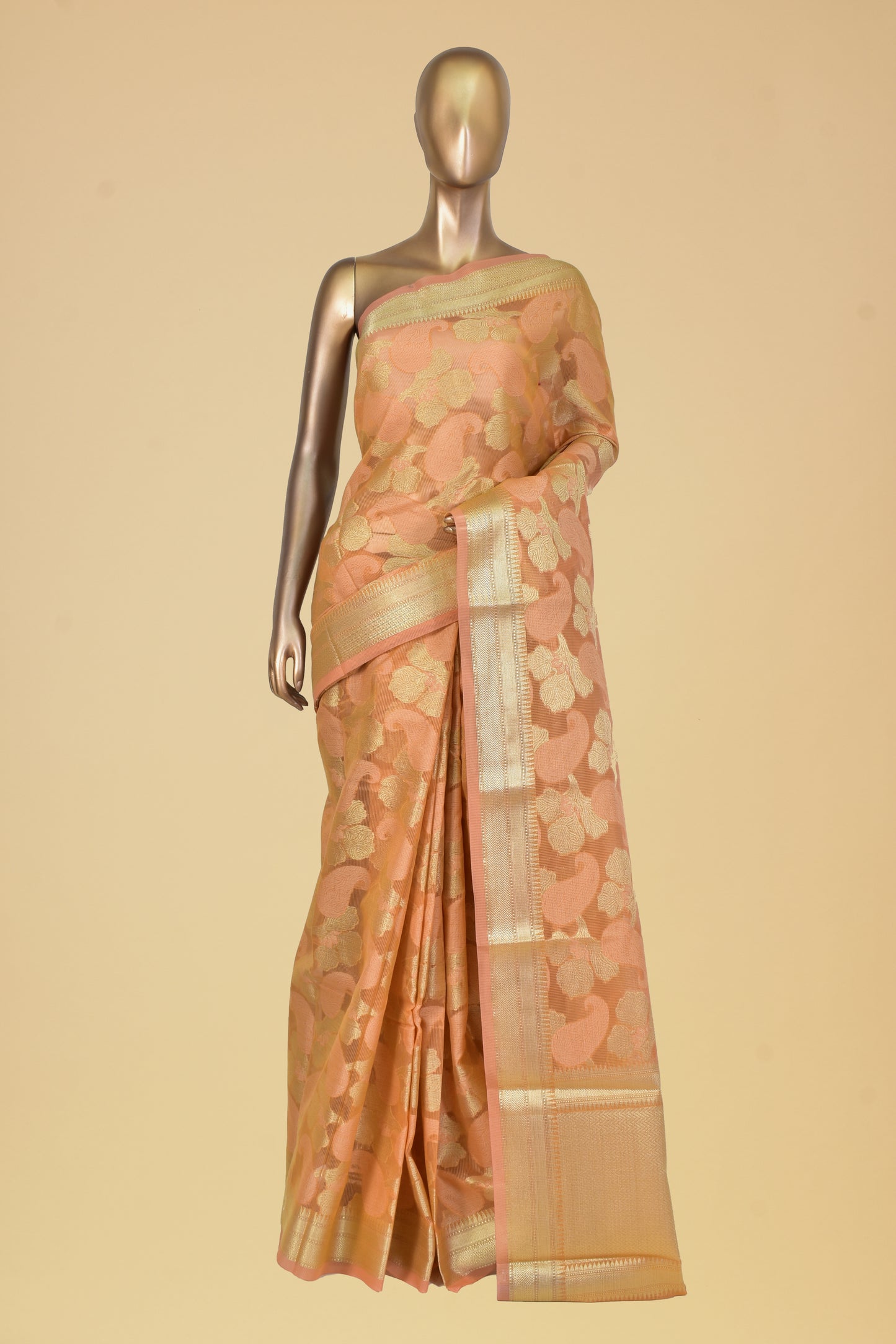 Art Kora Cutwork Saree