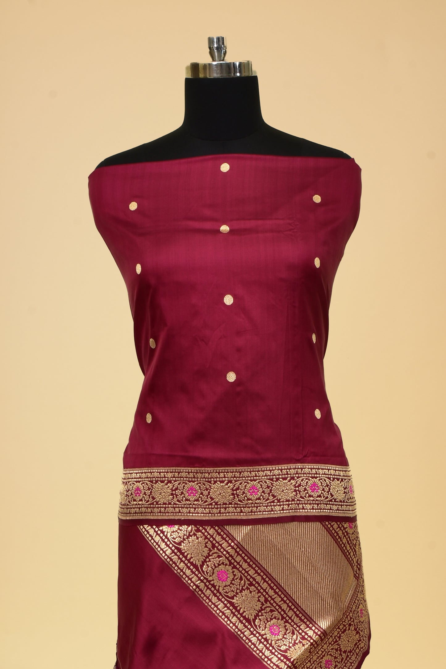 Pure Katan Silk Banarasi Handloom Kadwa Dupatta