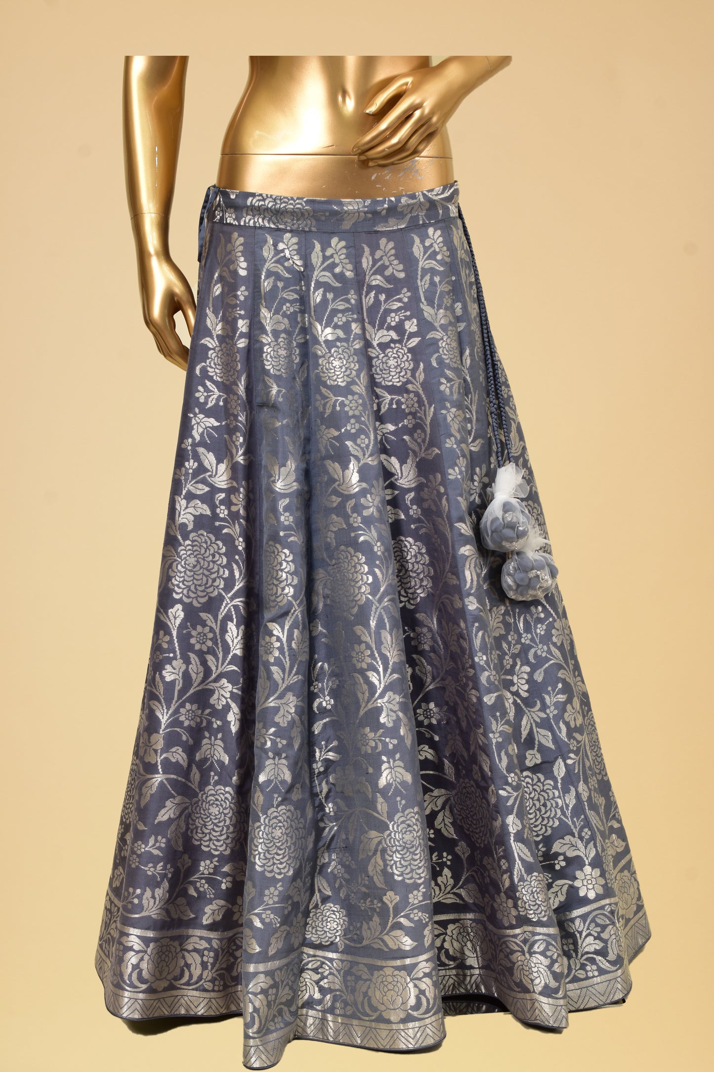 Banarasi Silk Floral Lehenga