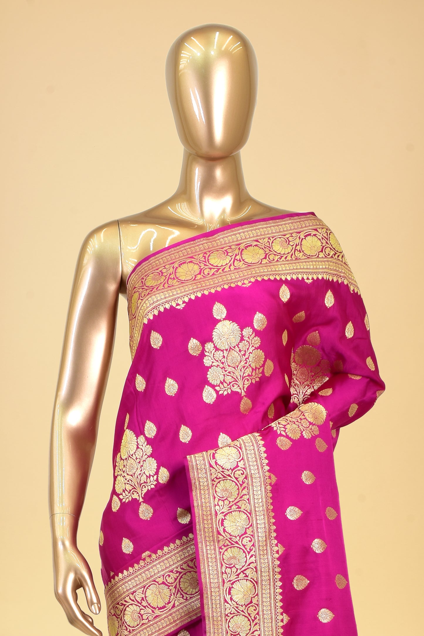 Satin Cutwork Saree