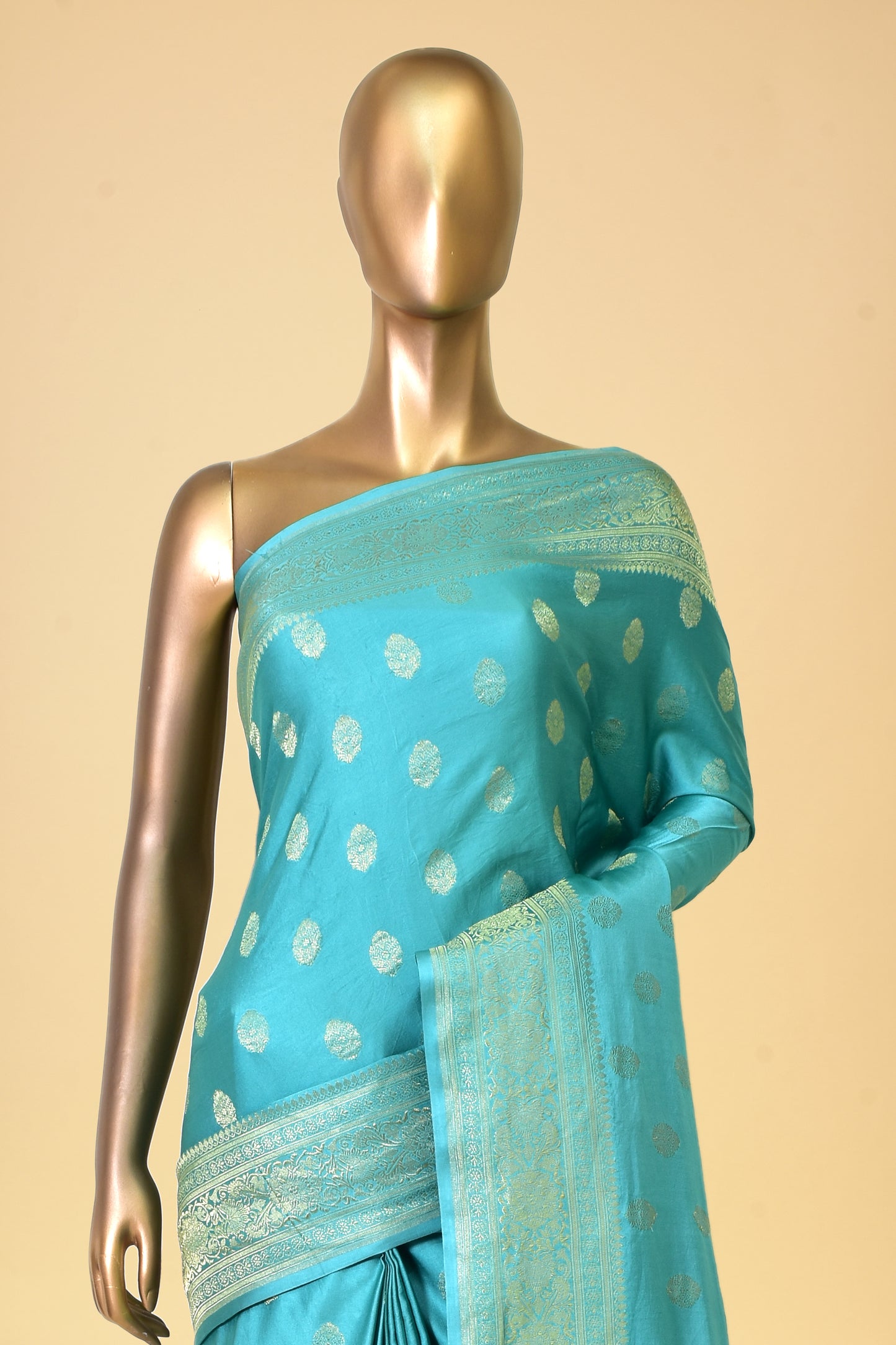 Satin Cutwork Saree