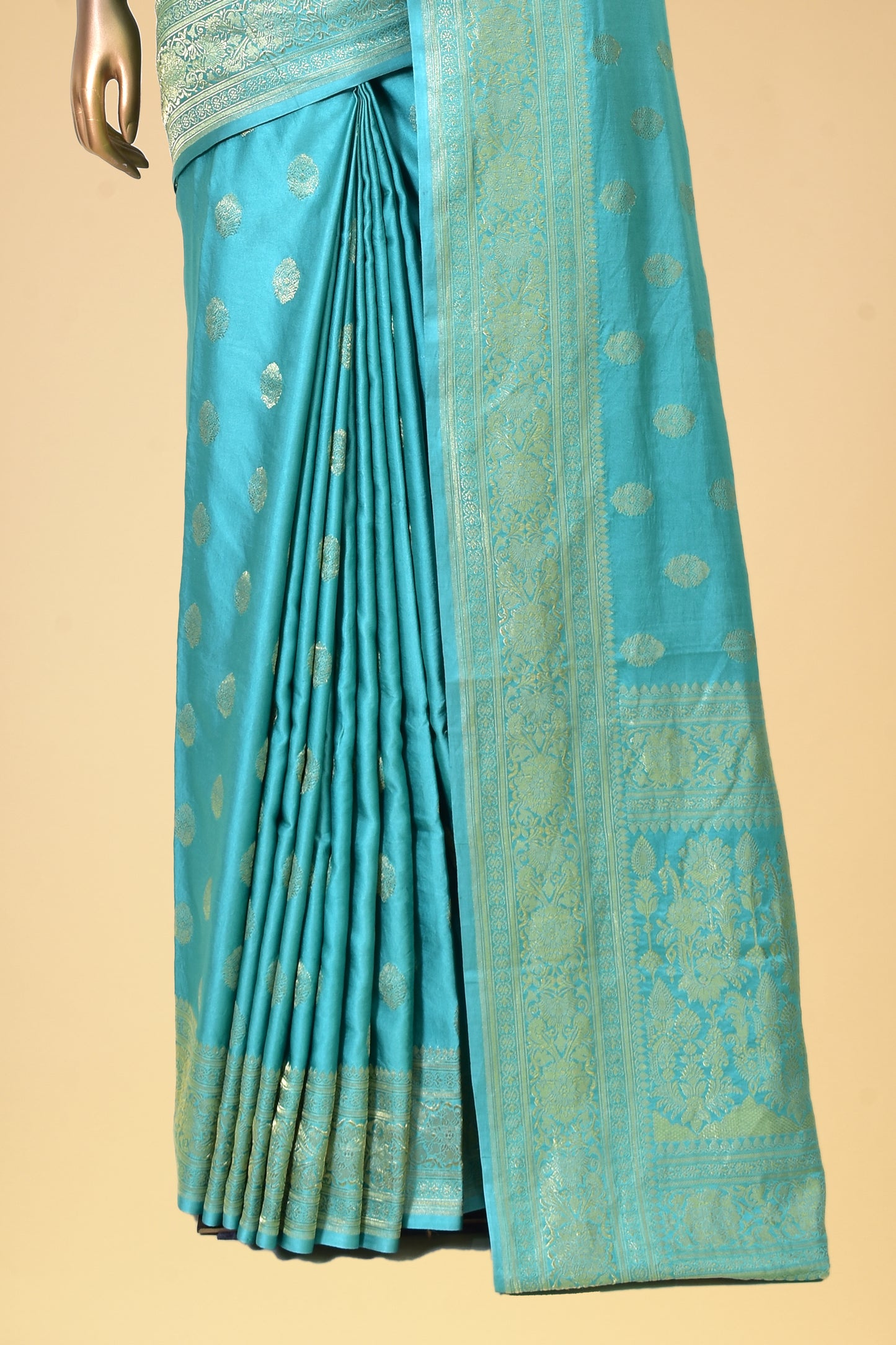 Satin Cutwork Saree