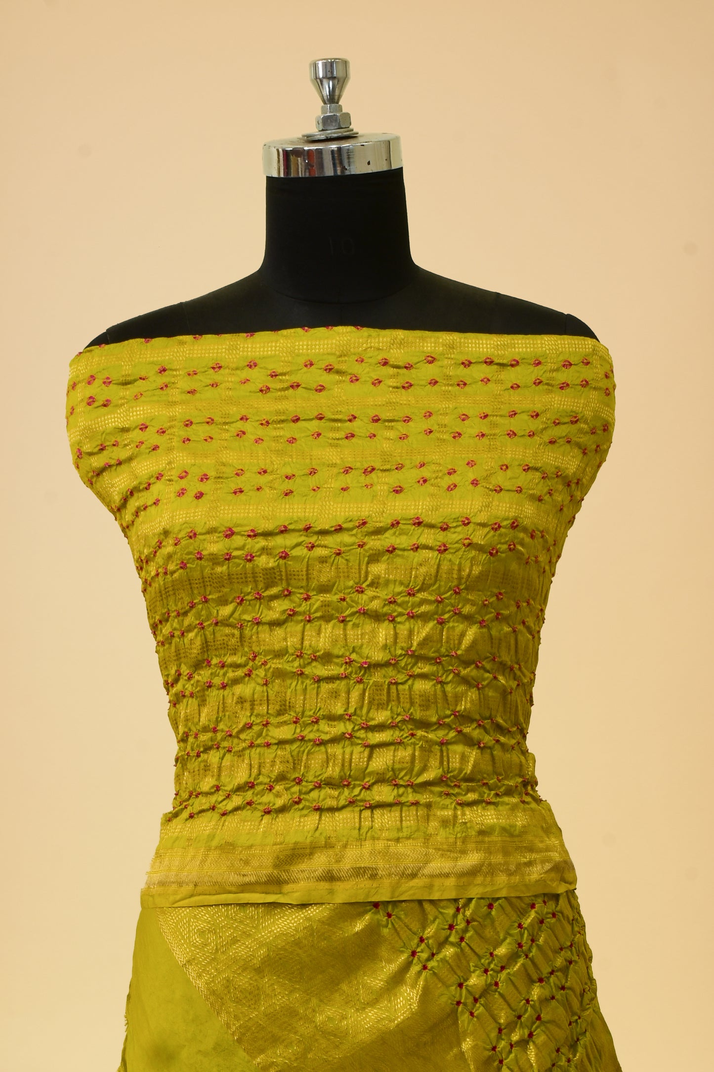 Pure Katan Silk Banarasi Handloom Bandhani Dupatta