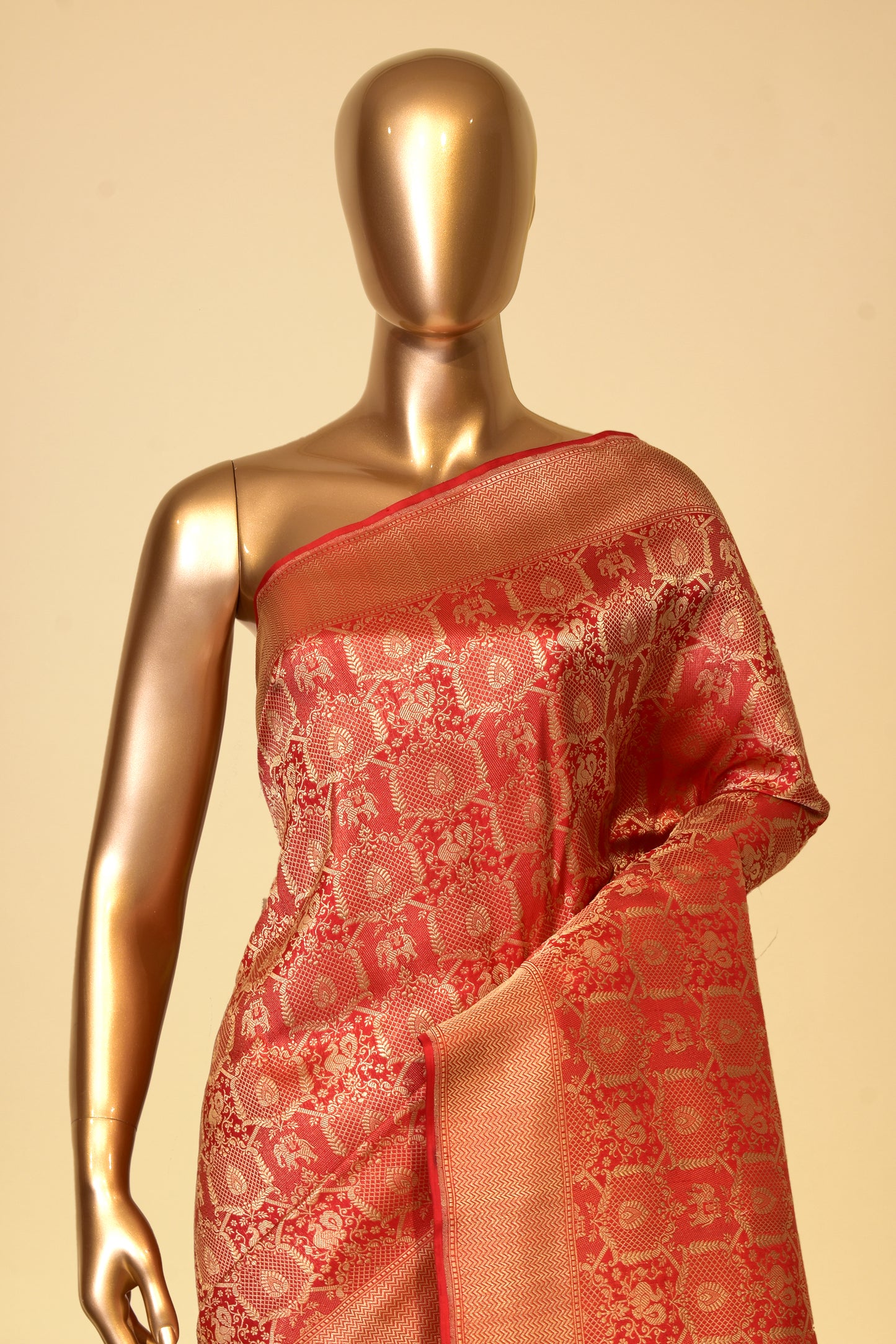 Banarasi Silk Emboss-Brocade Saree