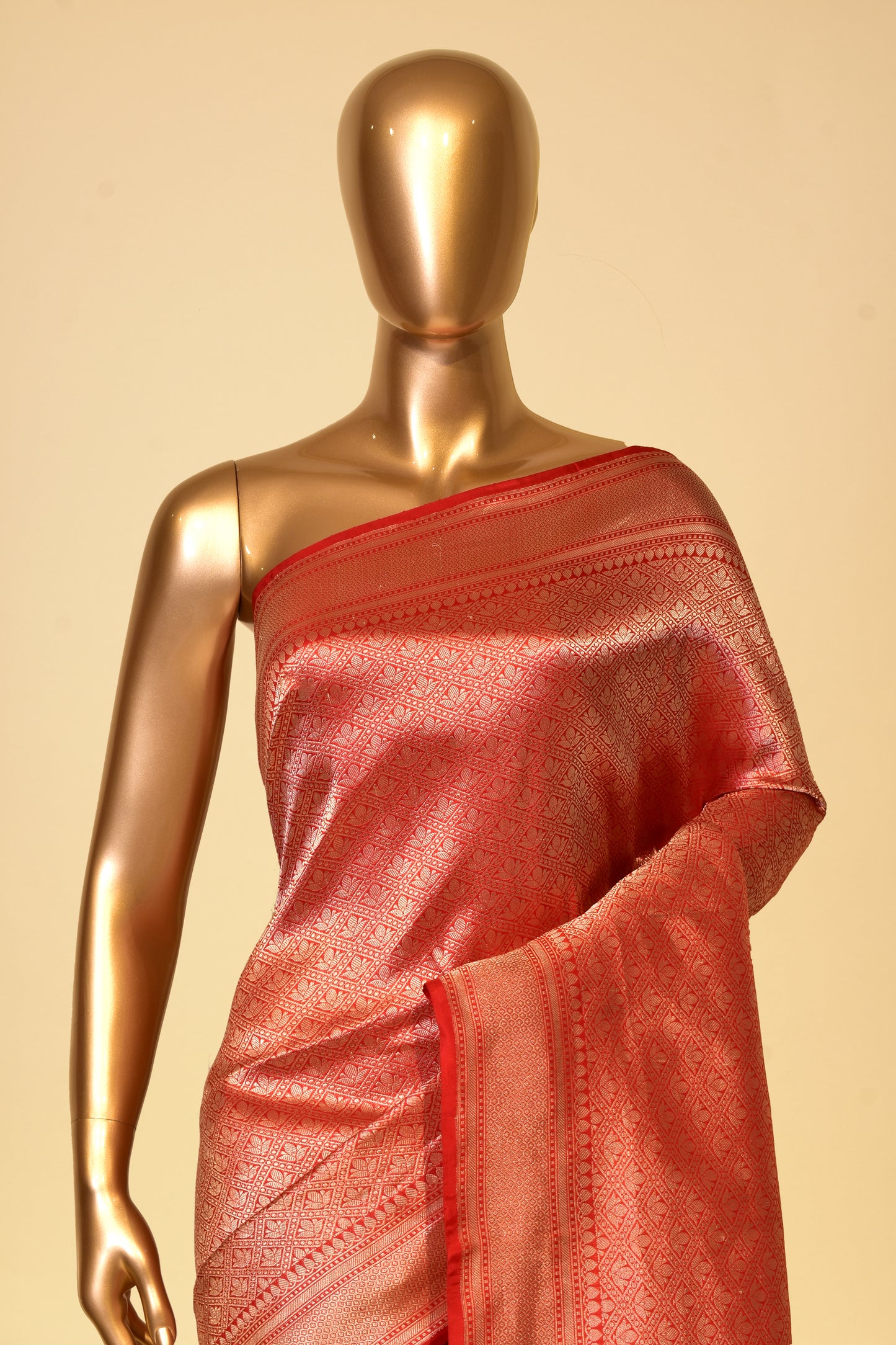 Silk Emboss-Brocade Saree