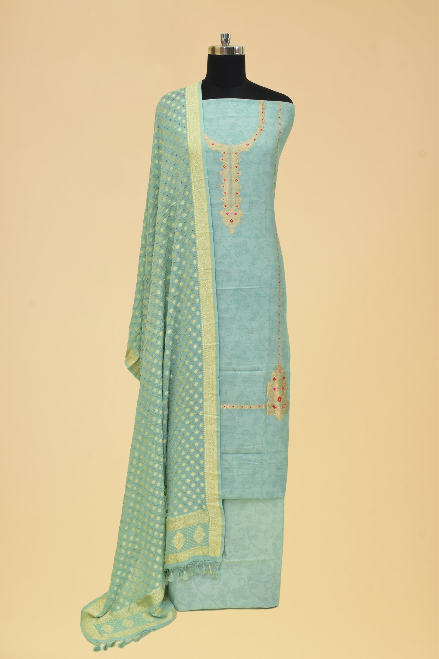 Cotton Kadwa Suit