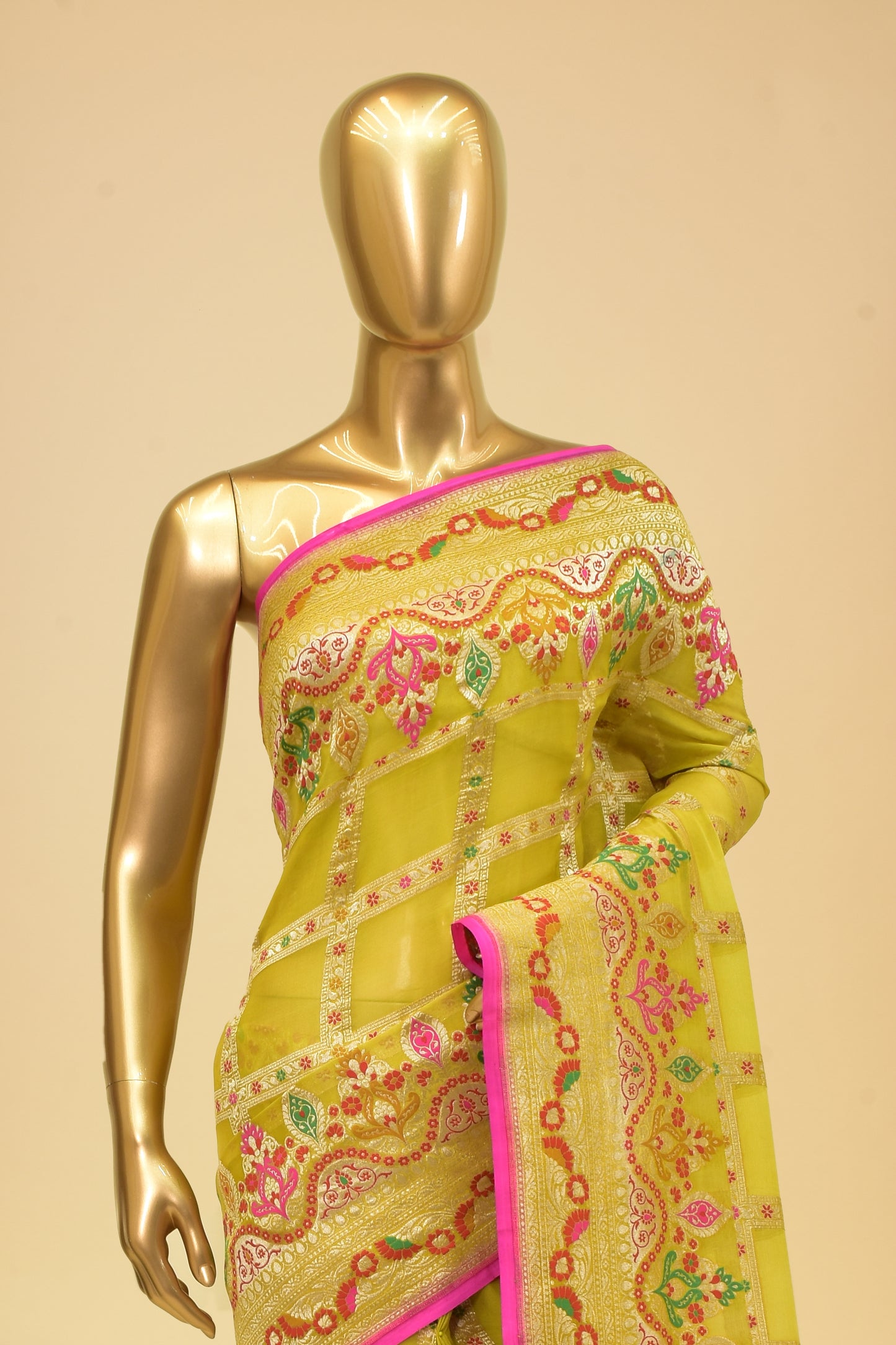 Chiffon Cutwork Saree