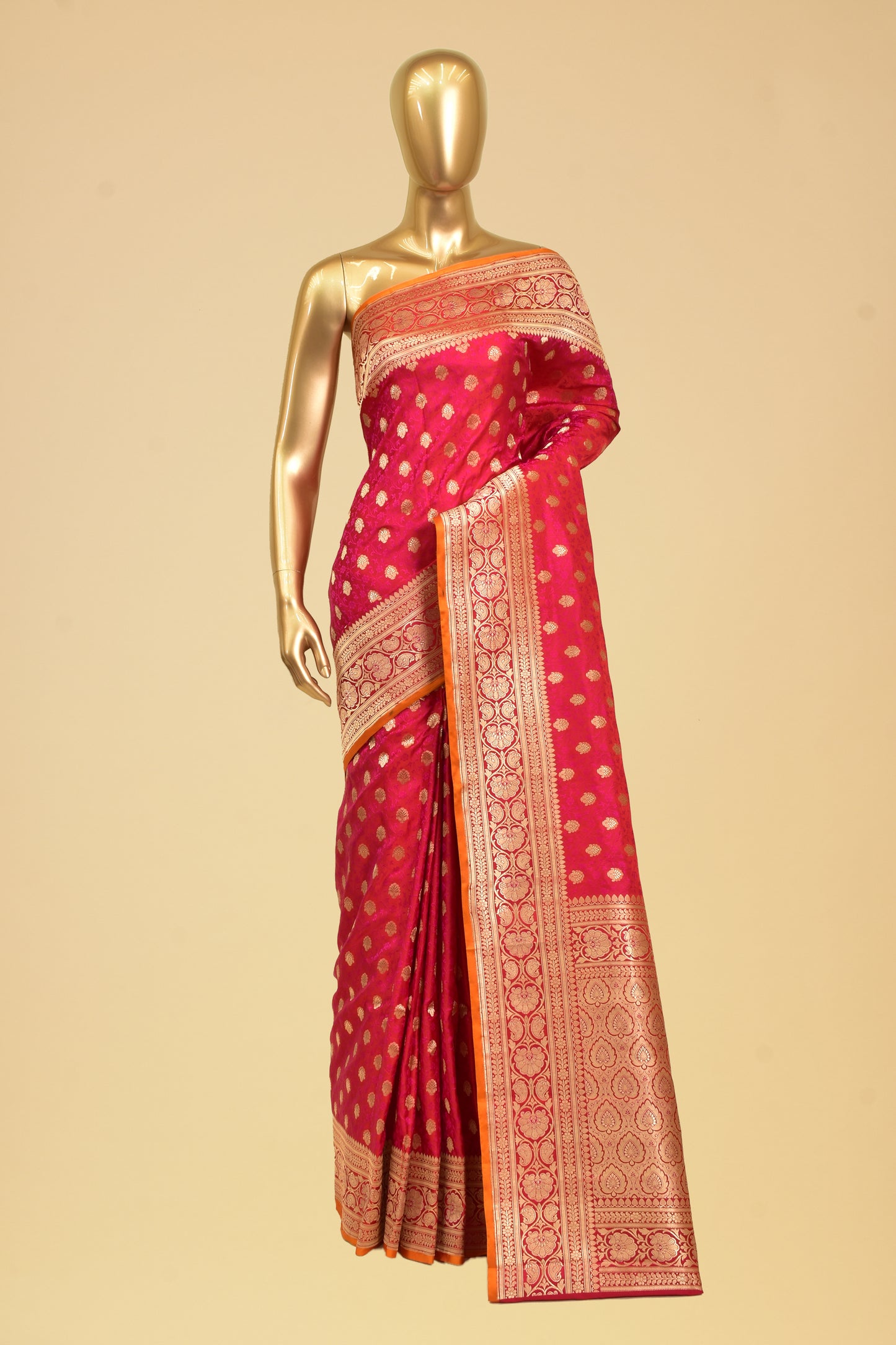 Satin Tanchoi Saree