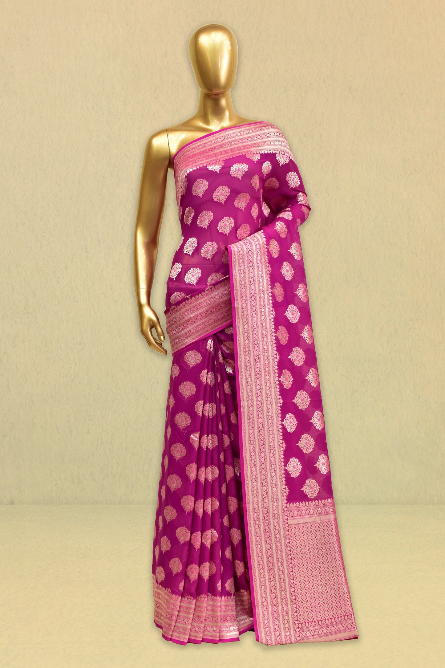 Chiffon Cutwork Saree