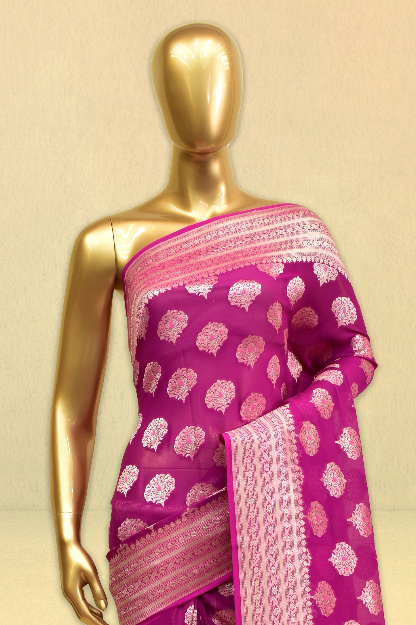 Chiffon Cutwork Saree