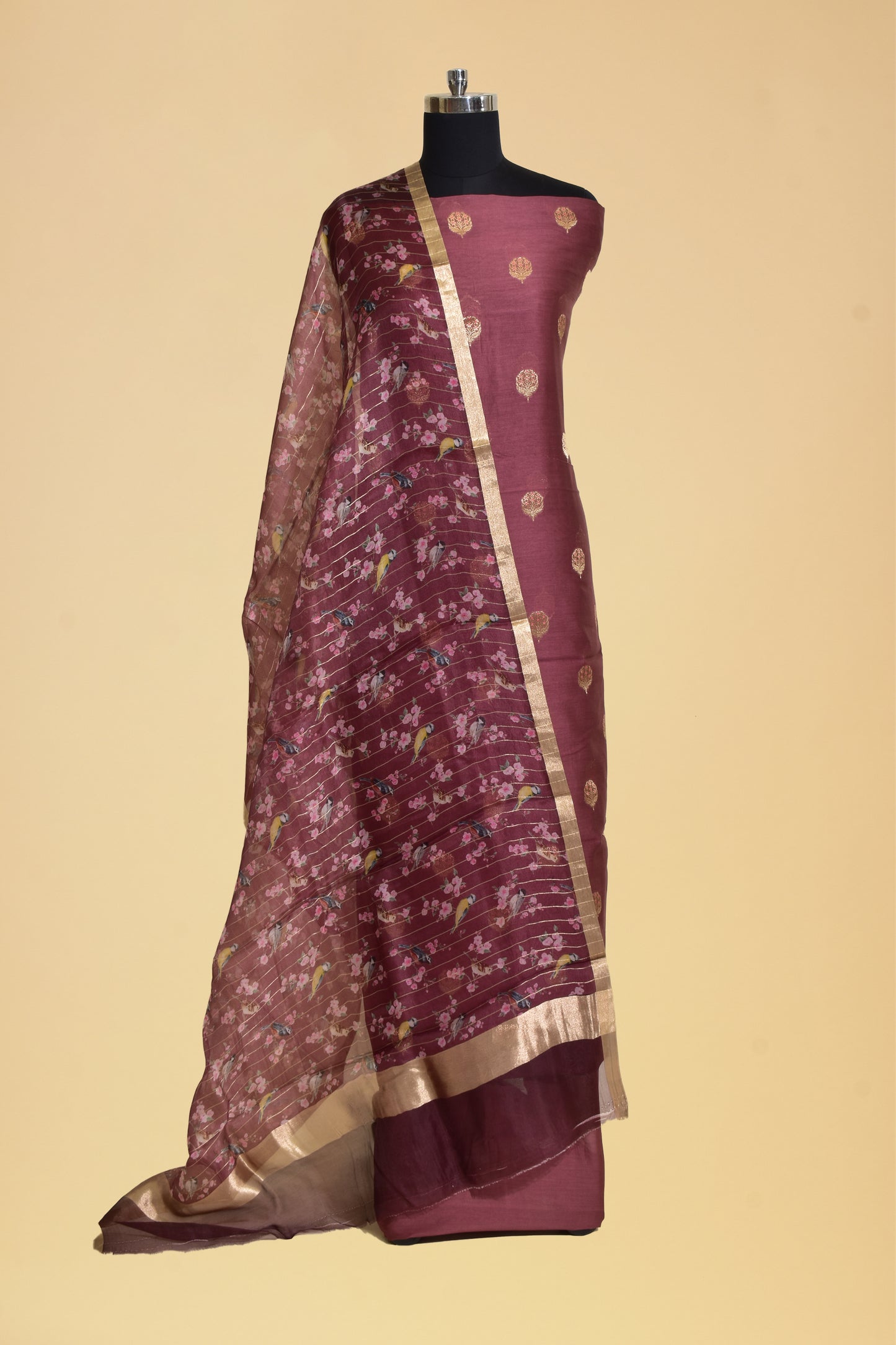 Cotton Cutwork Booti Suit