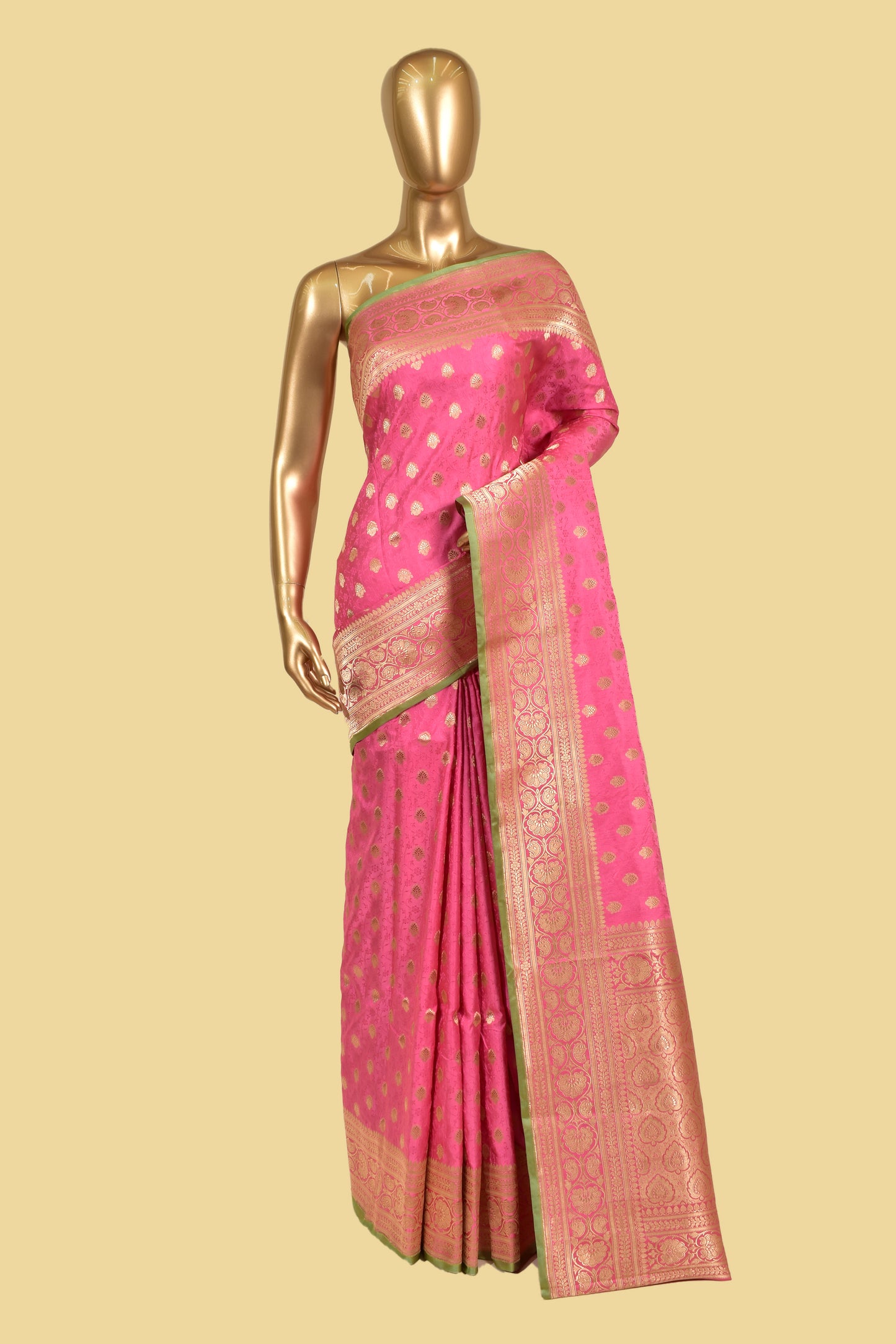 Handwoven Satin Tanchoi Saree