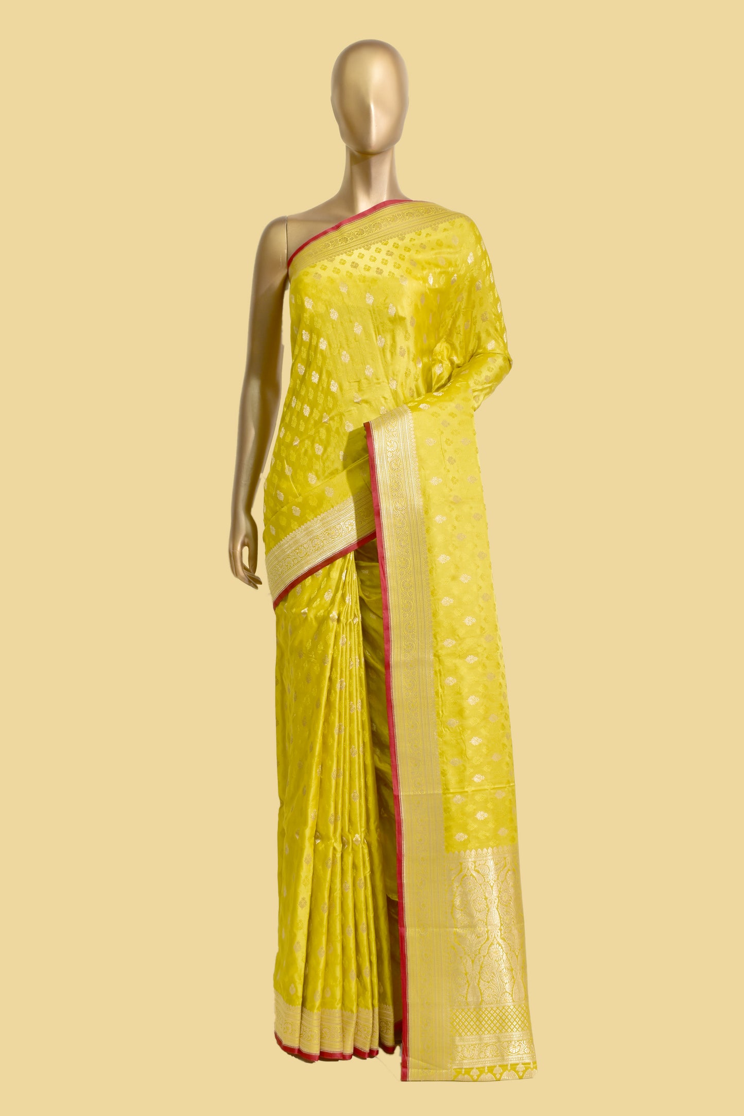Handwoven Satin Tanchoi Saree