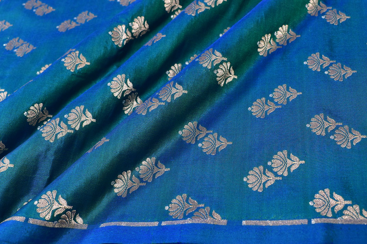 Cutwork Handwoven Pure Katan Silk Thaan