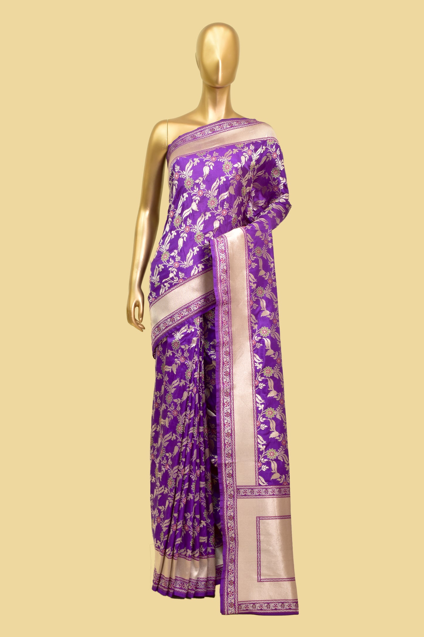 Handwoven Silk Kadwa Saree