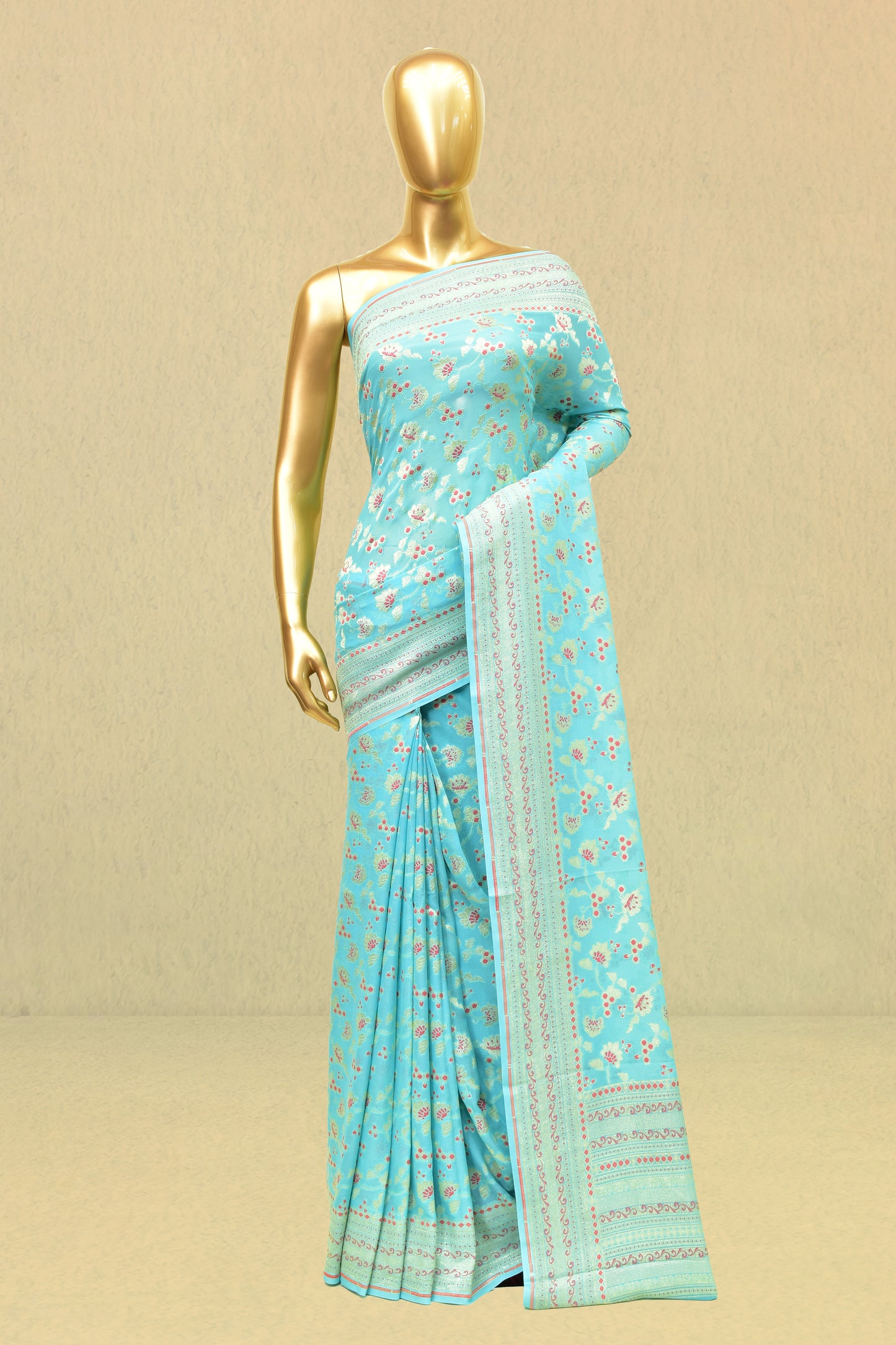 Chiffon Cutwork Saree