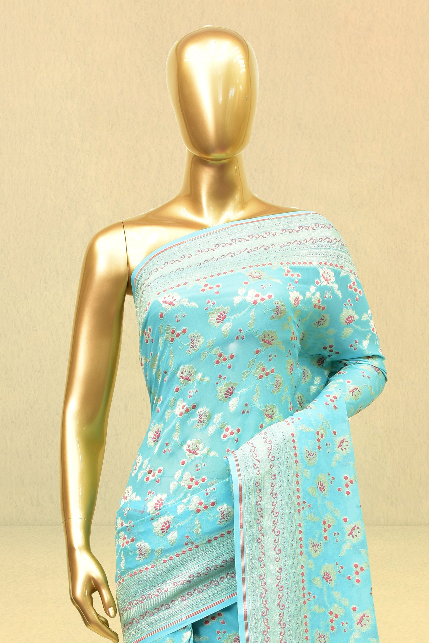Chiffon Cutwork Saree