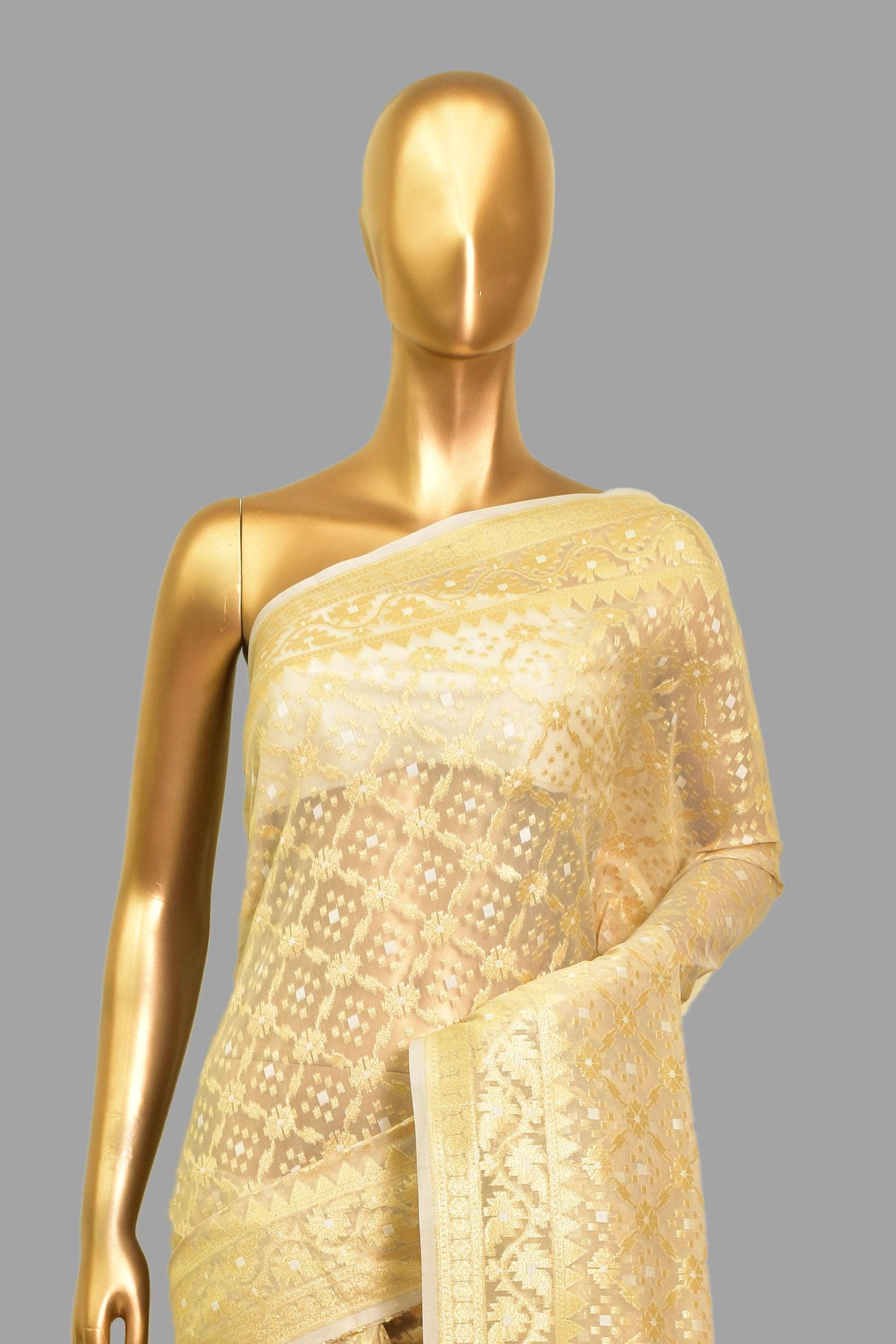 Art Georgette Cutwork Saree