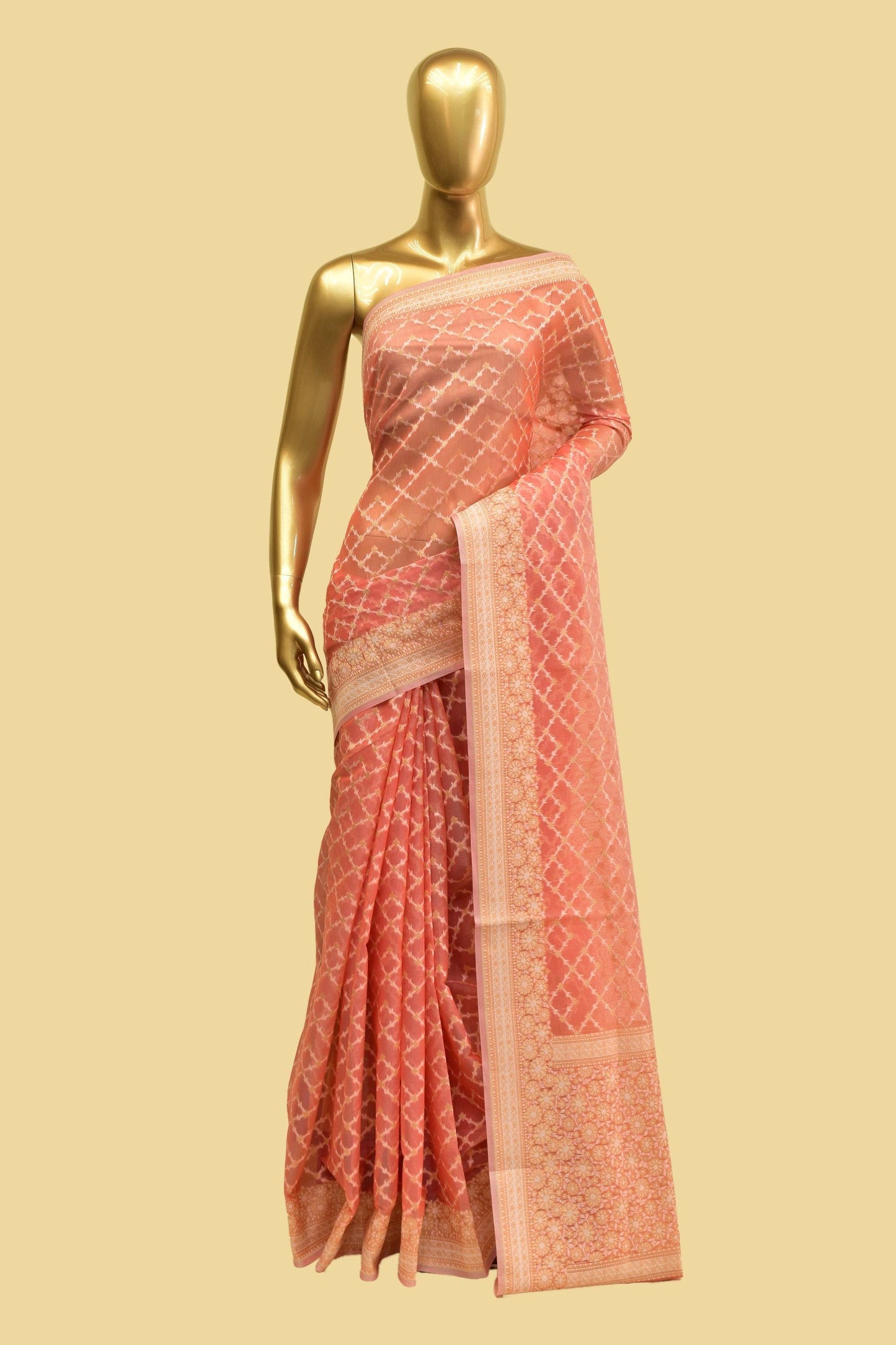 Art Georgette Cutwork Saree