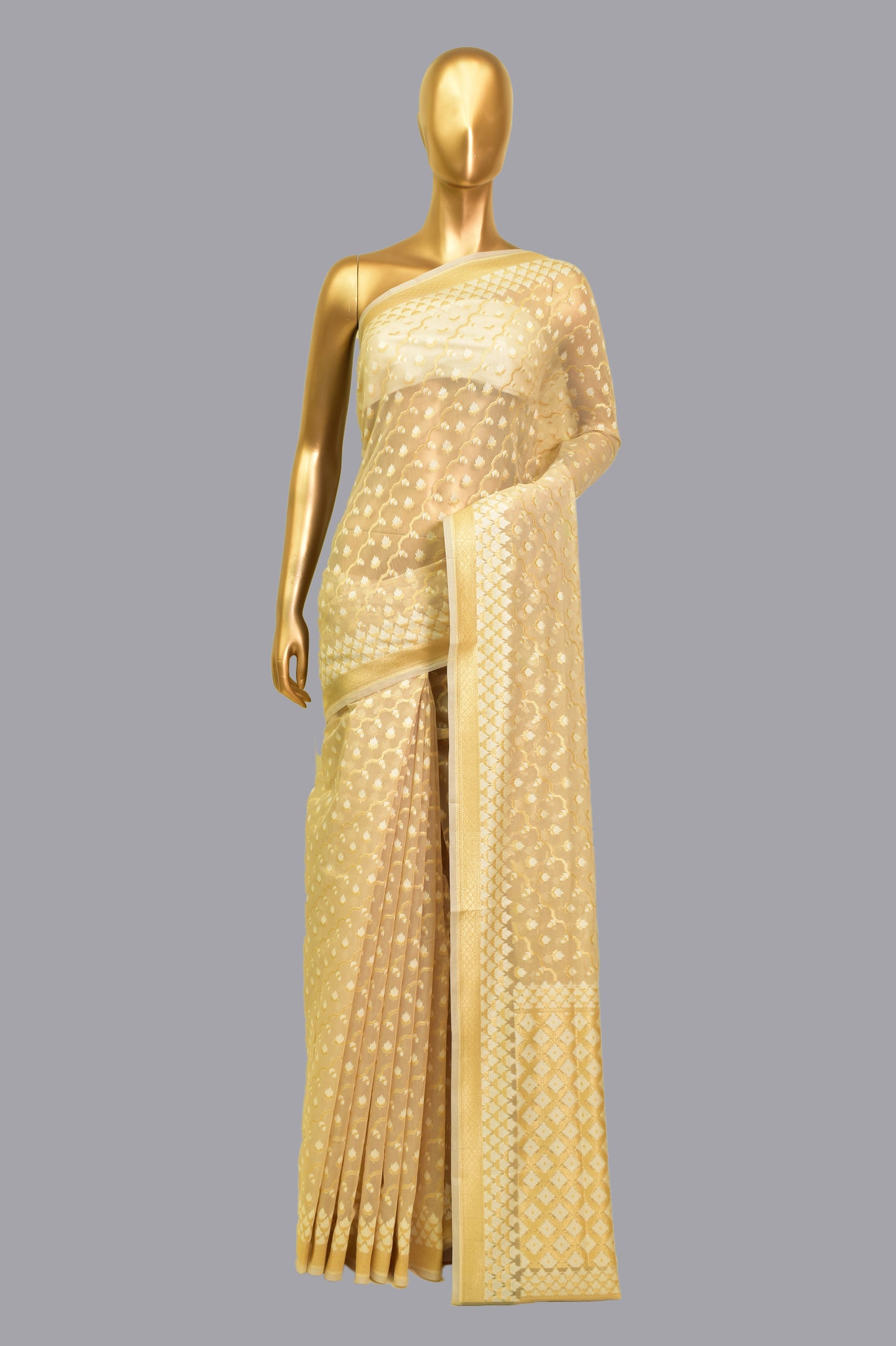 Art Georgette Cutwork Saree