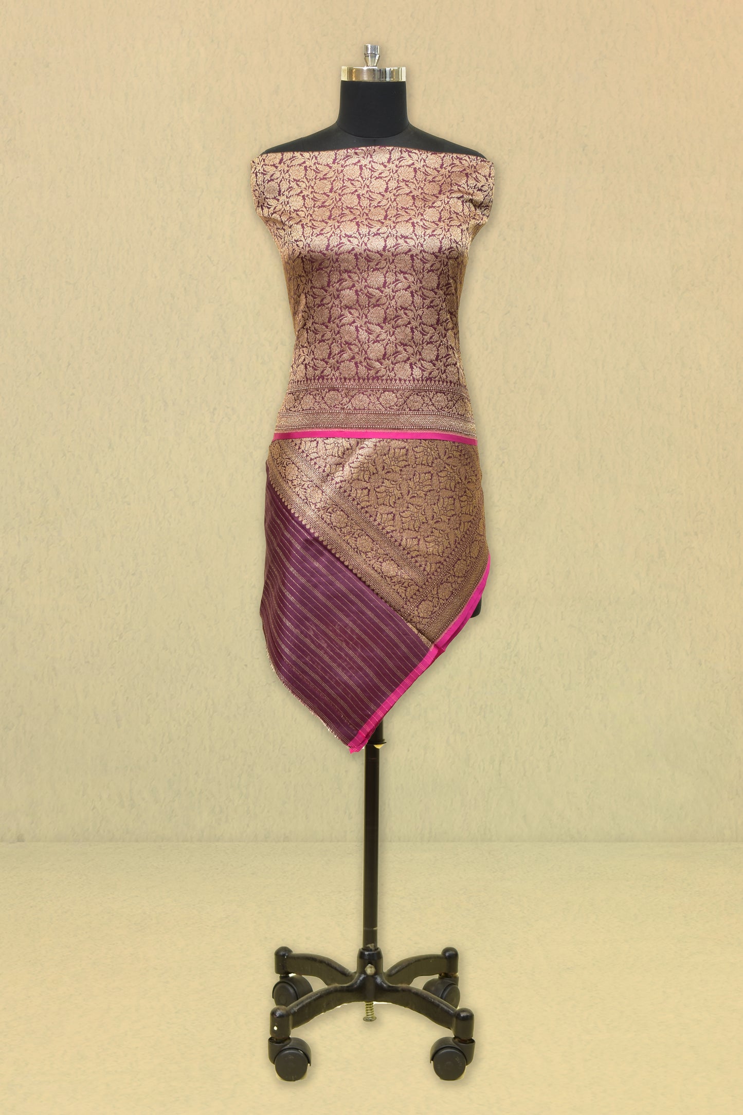 Banarasi Silk Emboss-Brocade Dupatta