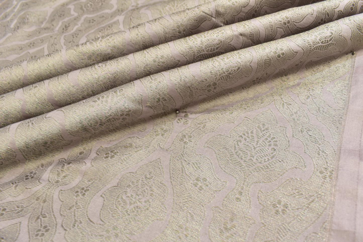 Banarasi Silk Emboss-Brocade Thaan