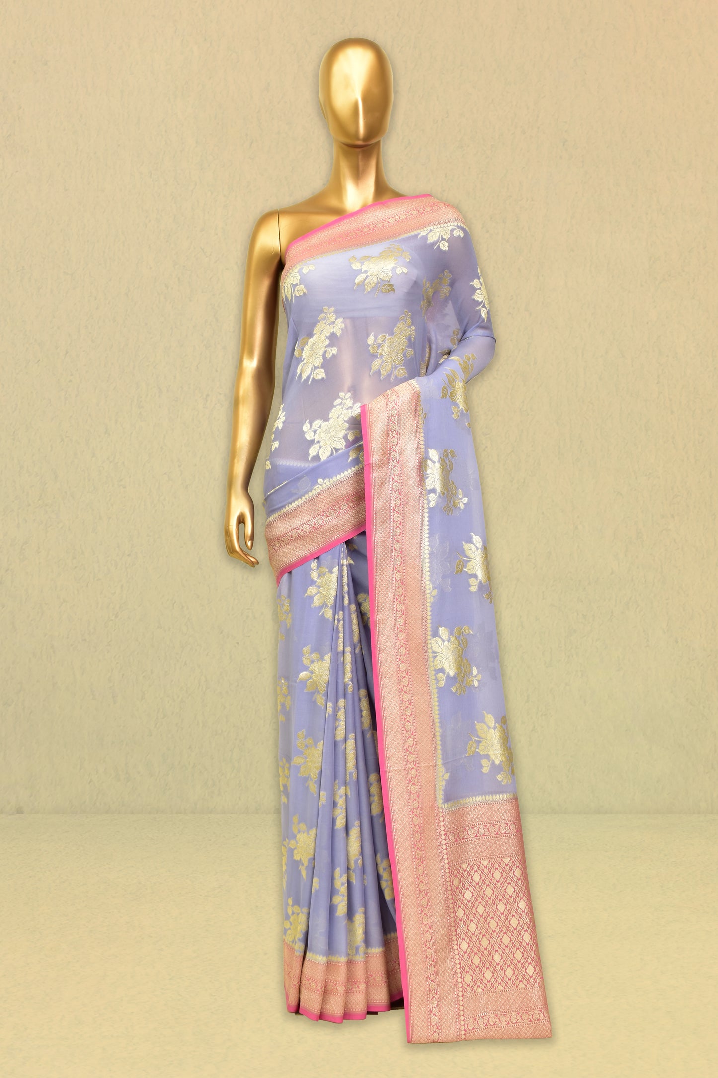 Chiffon Cutwork Saree