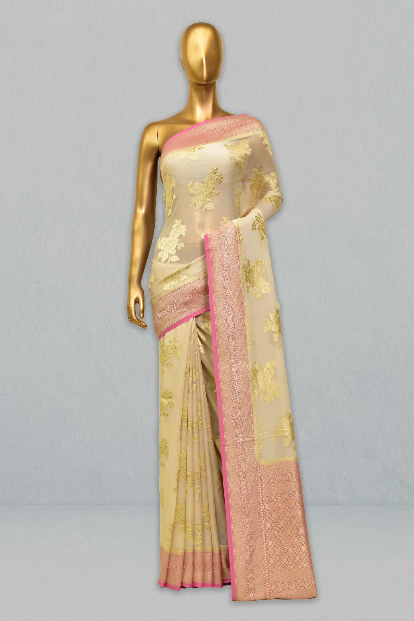 Chiffon Cutwork Saree