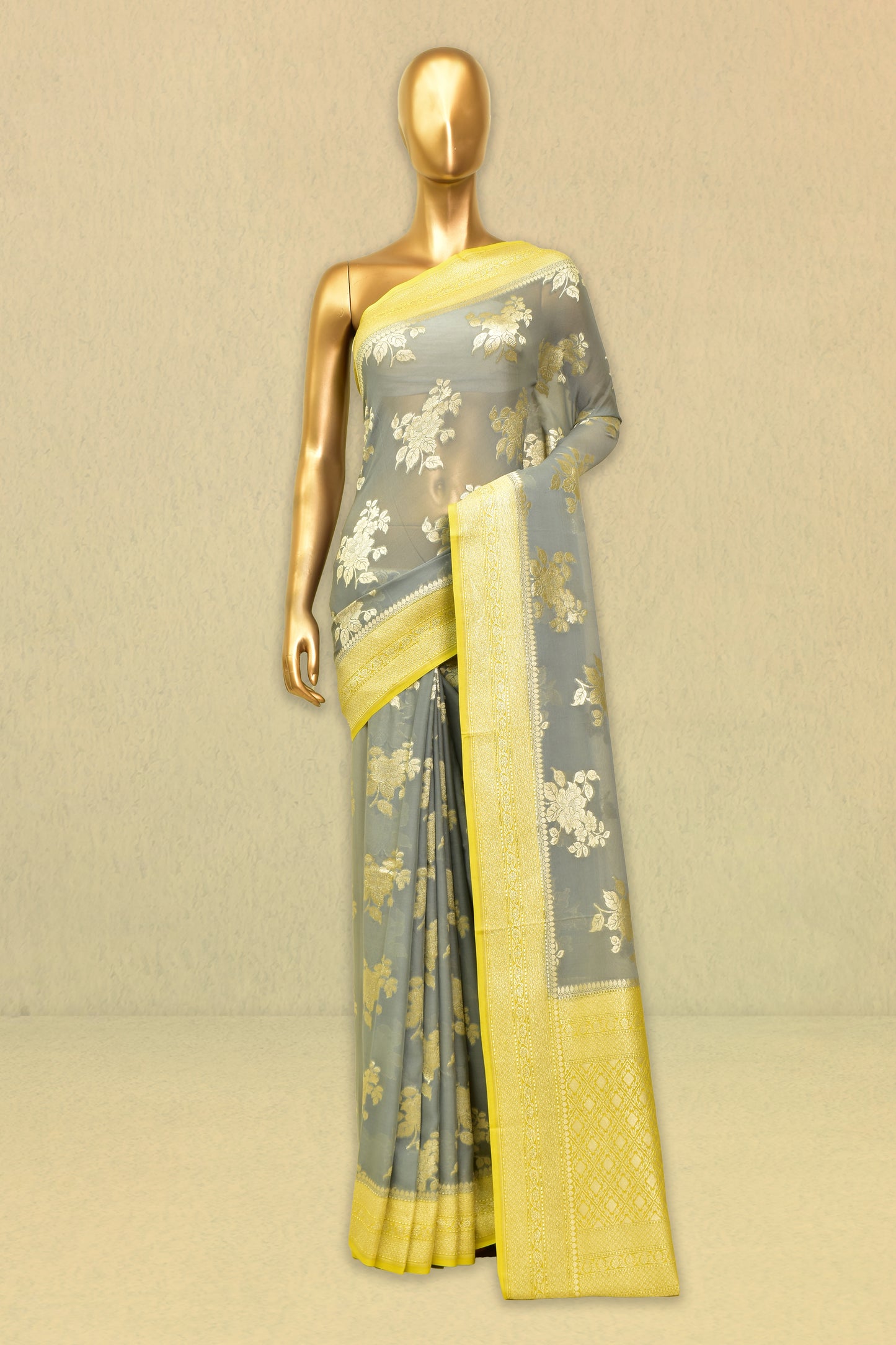 Chiffon Cutwork Saree