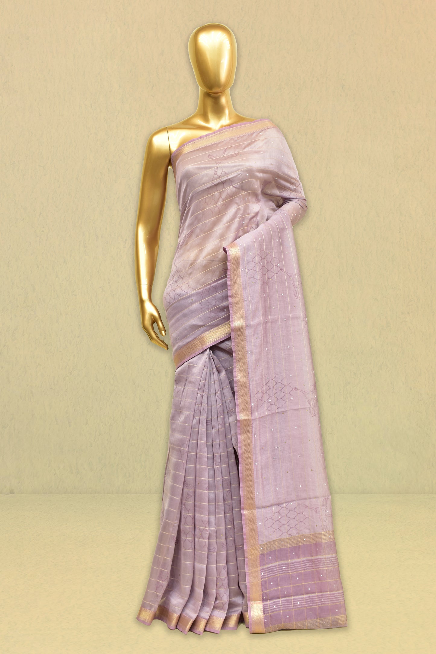 Cotton Printed Embroidery Saree