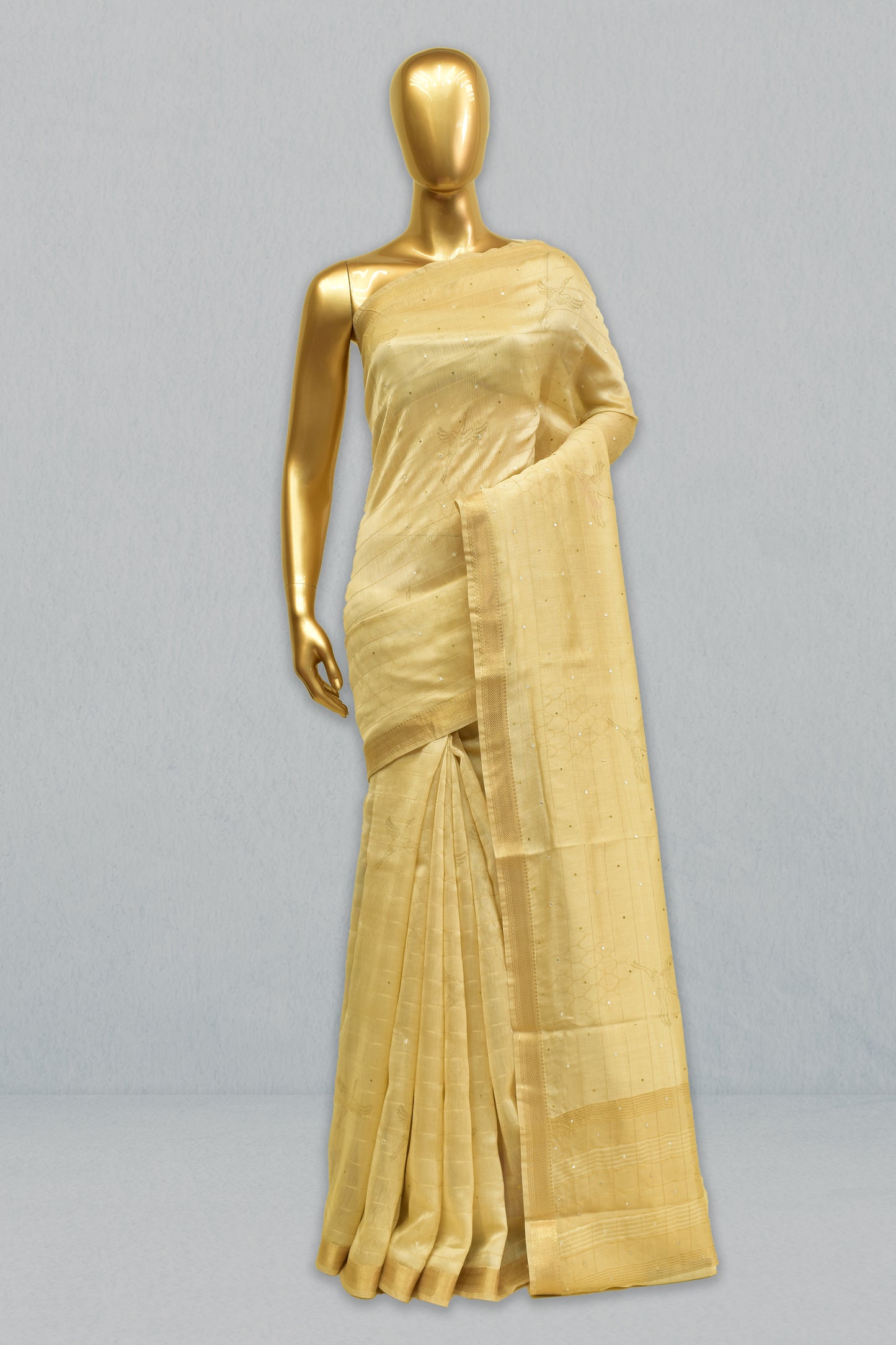 Cotton Printed Embroidery Saree
