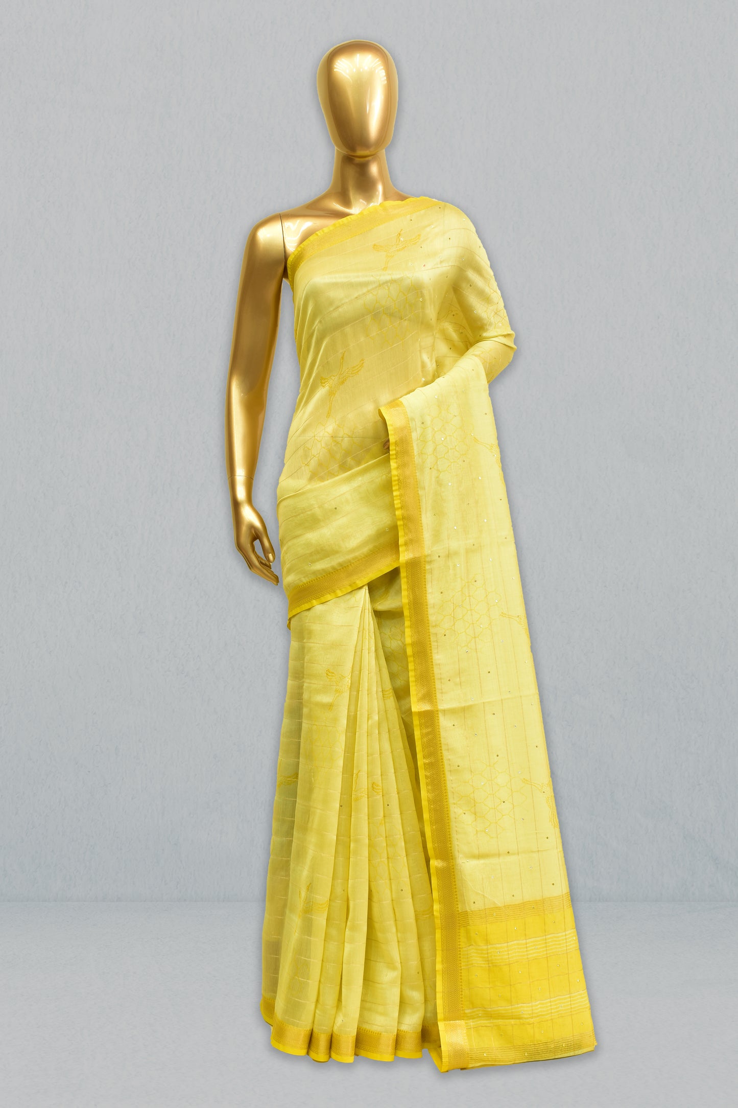 Cotton Printed Embroidery Saree