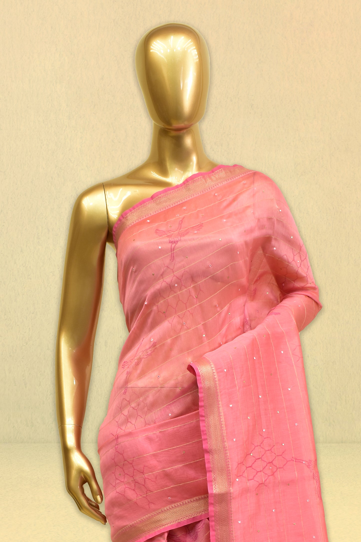 Cotton Printed Embroidery Saree