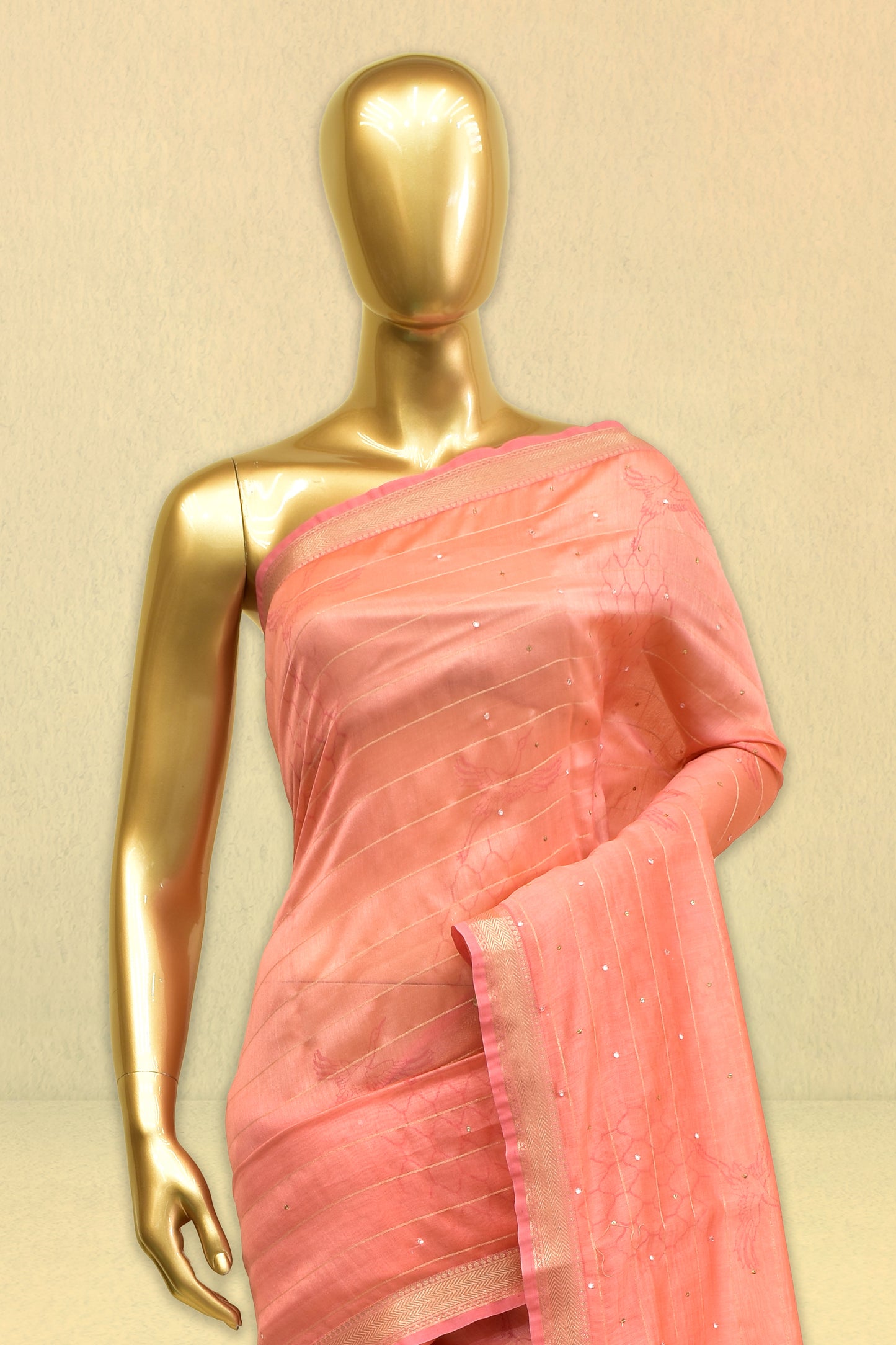 Cotton Printed Embroidery Saree