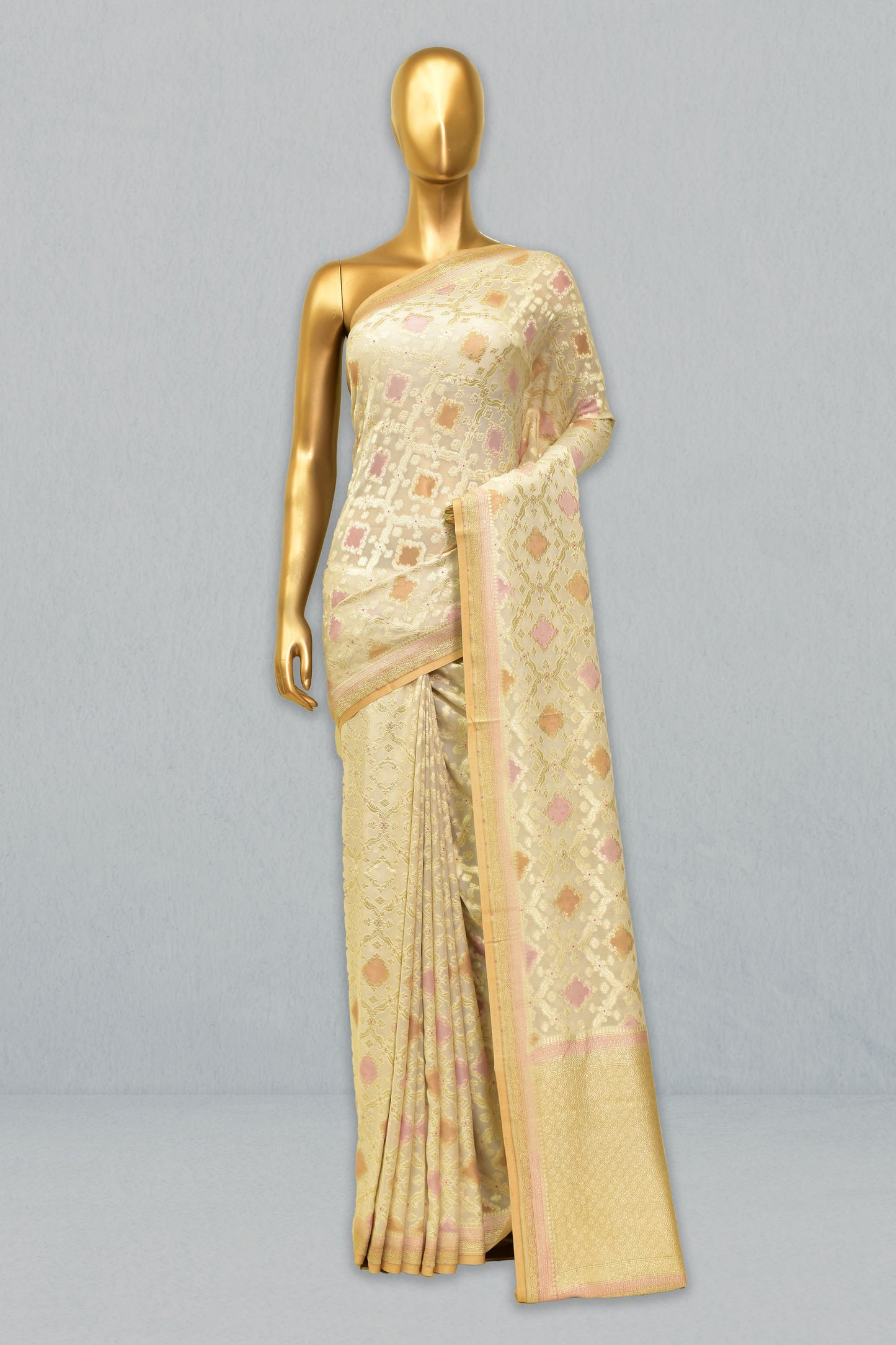 Chiffon Cutwork Saree