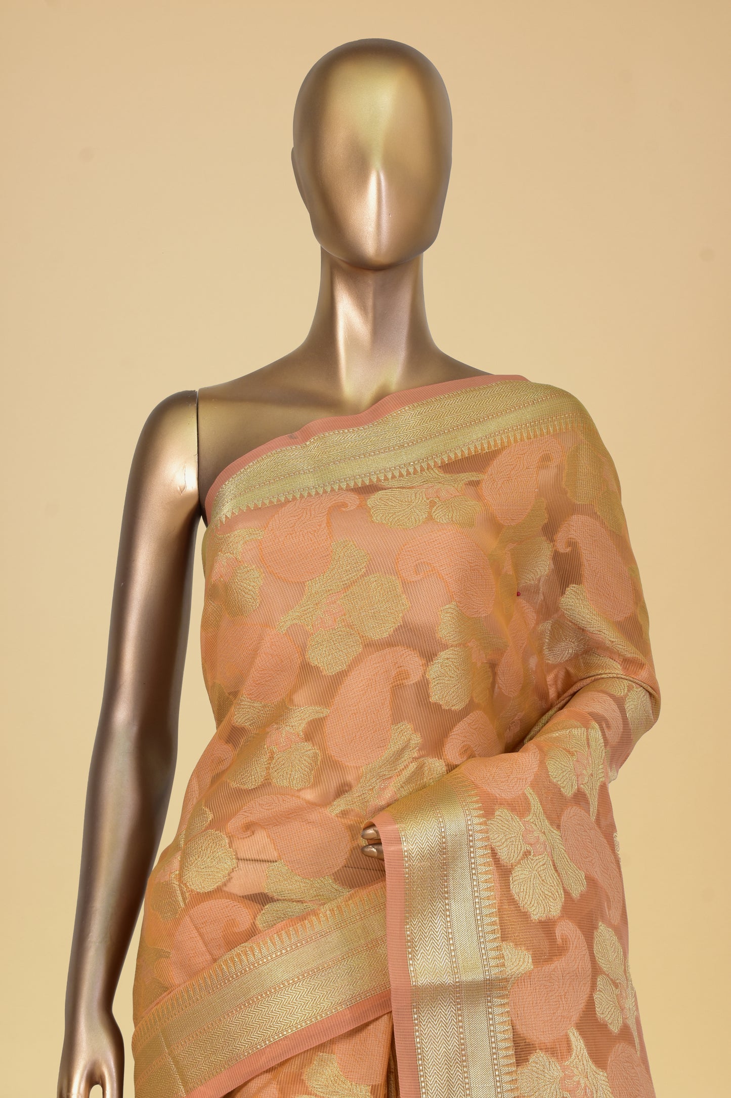 Art Kora Cutwork Saree