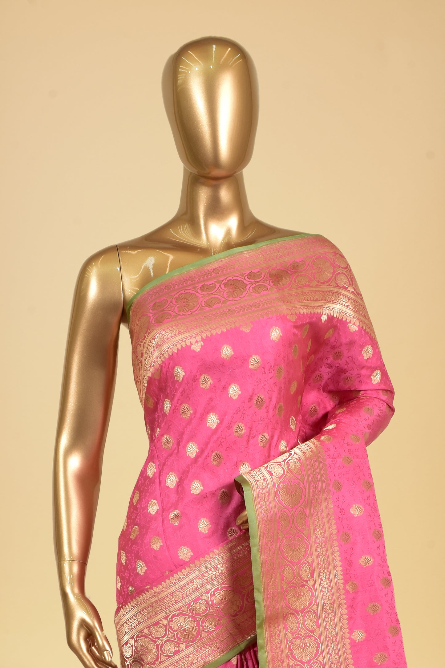 Handwoven Satin Tanchoi Saree
