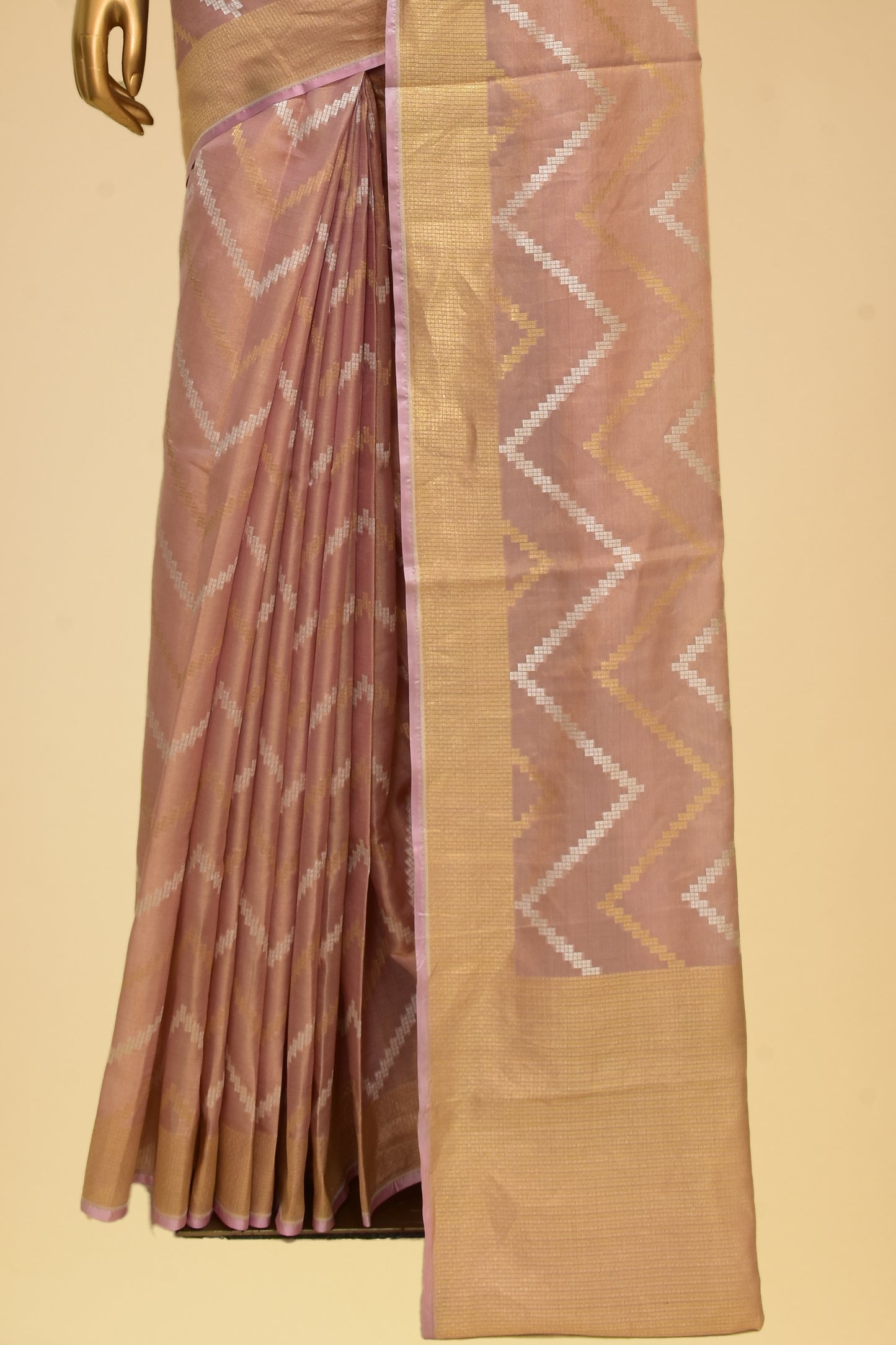 Tissue Cutwork Saree