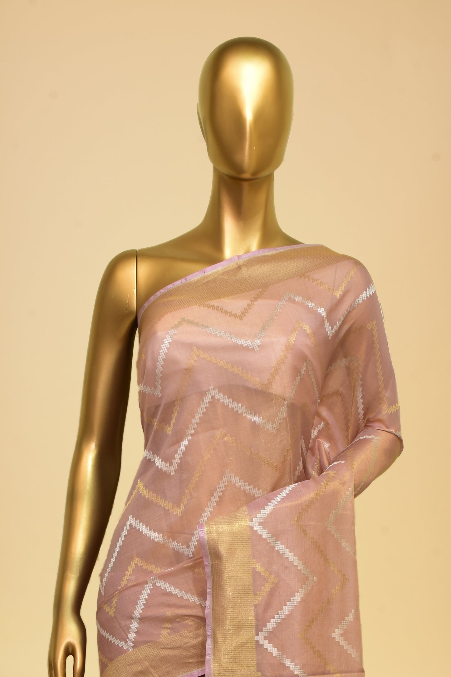 Tissue Cutwork Saree