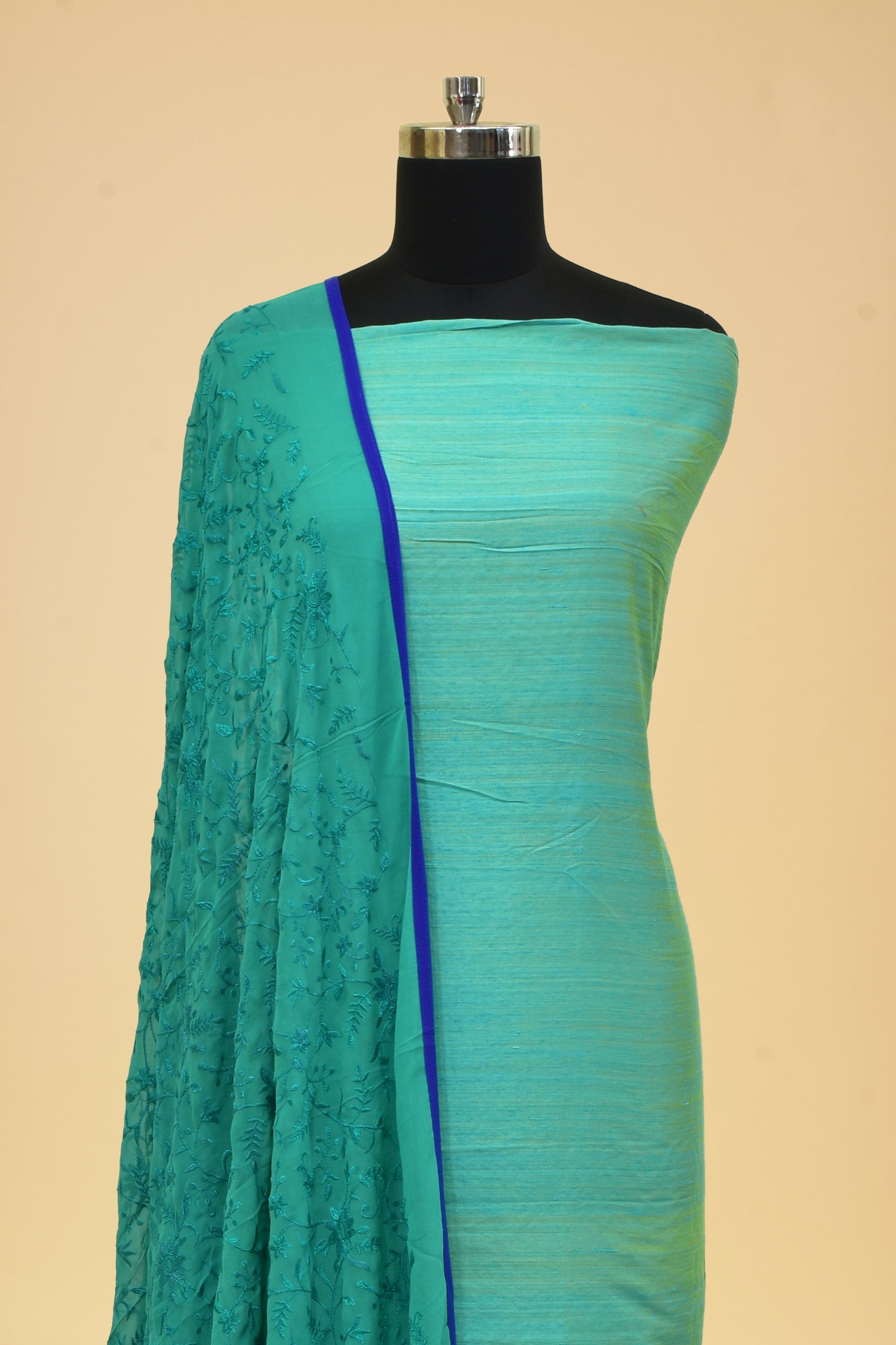 Dupion Embroidery Suit