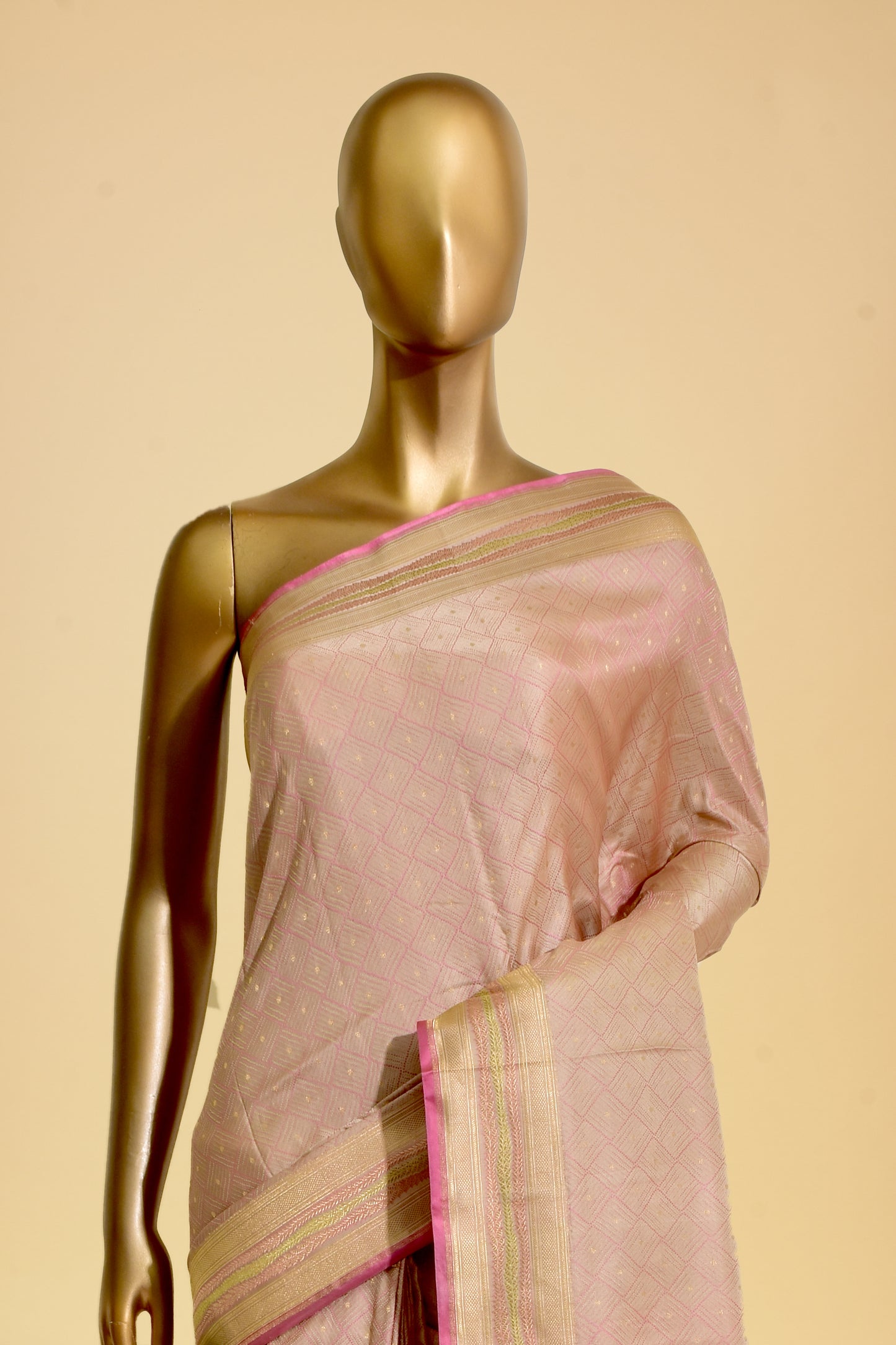 Handwoven Satin Tanchoi Saree