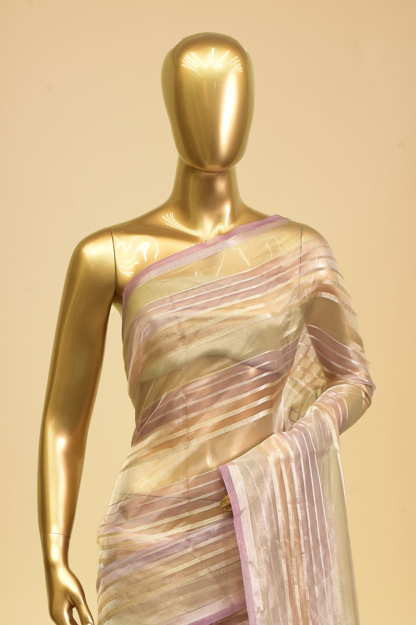 Tissue Cutwork Saree