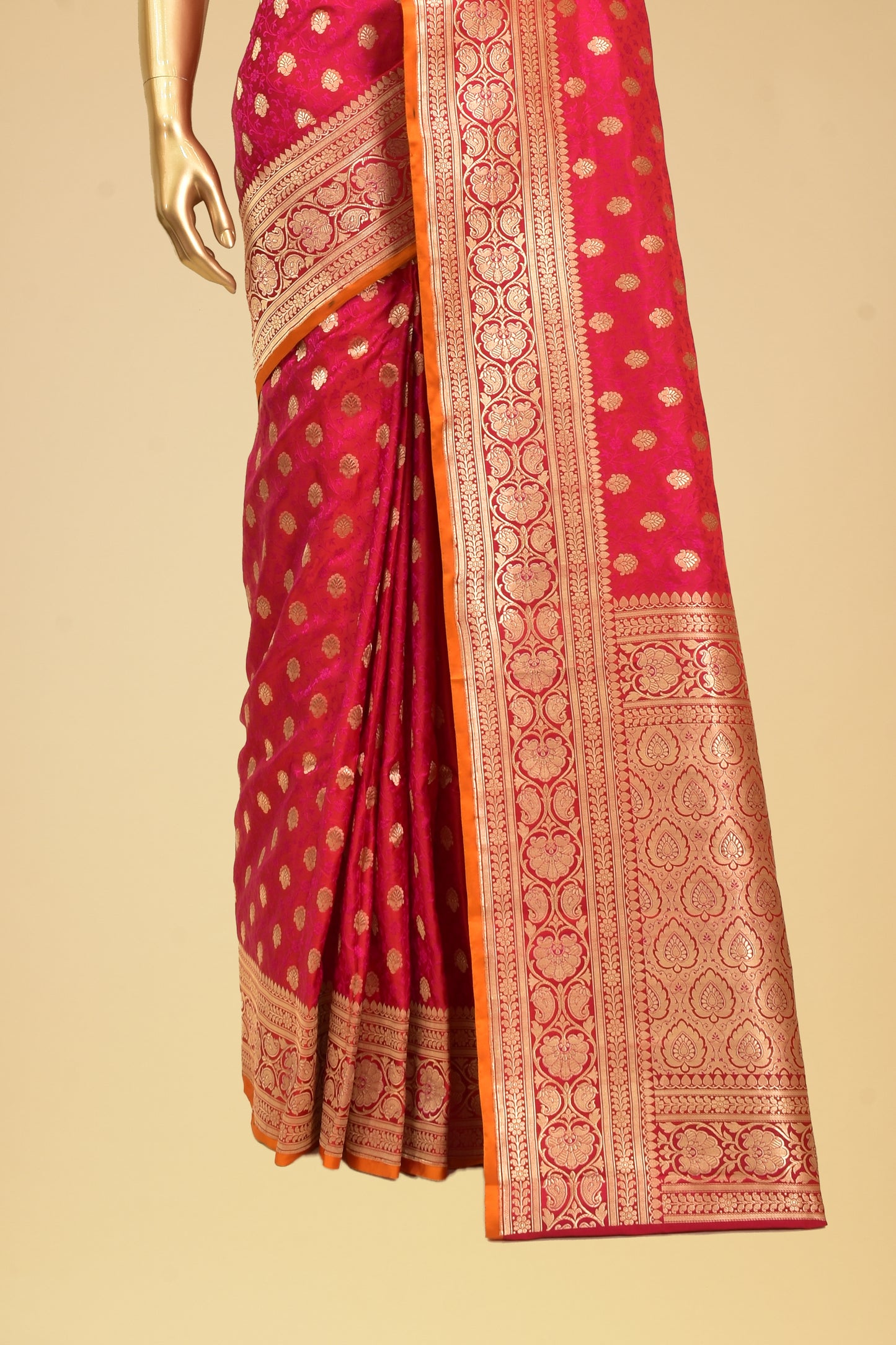 Satin Tanchoi Saree